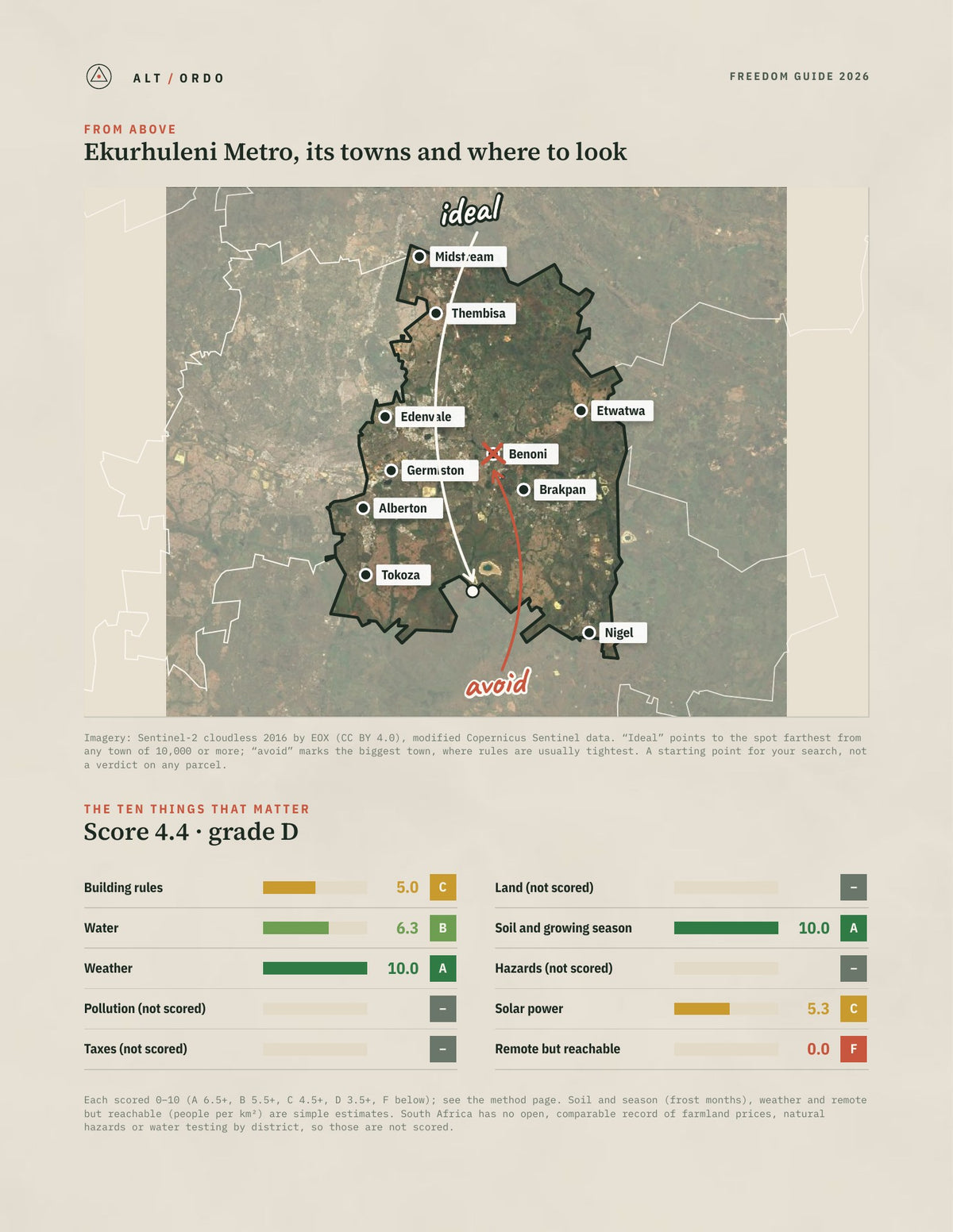 Ekurhuleni Metro, South Africa Off-Grid Guide 2026 from above