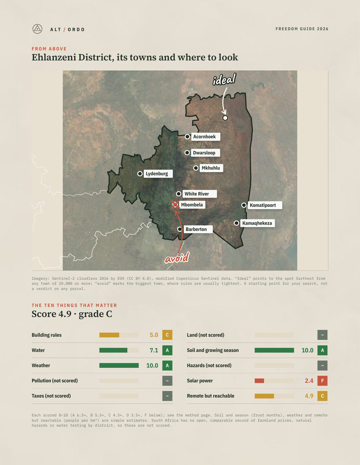 Ehlanzeni District, South Africa Off-Grid Guide 2026 from above