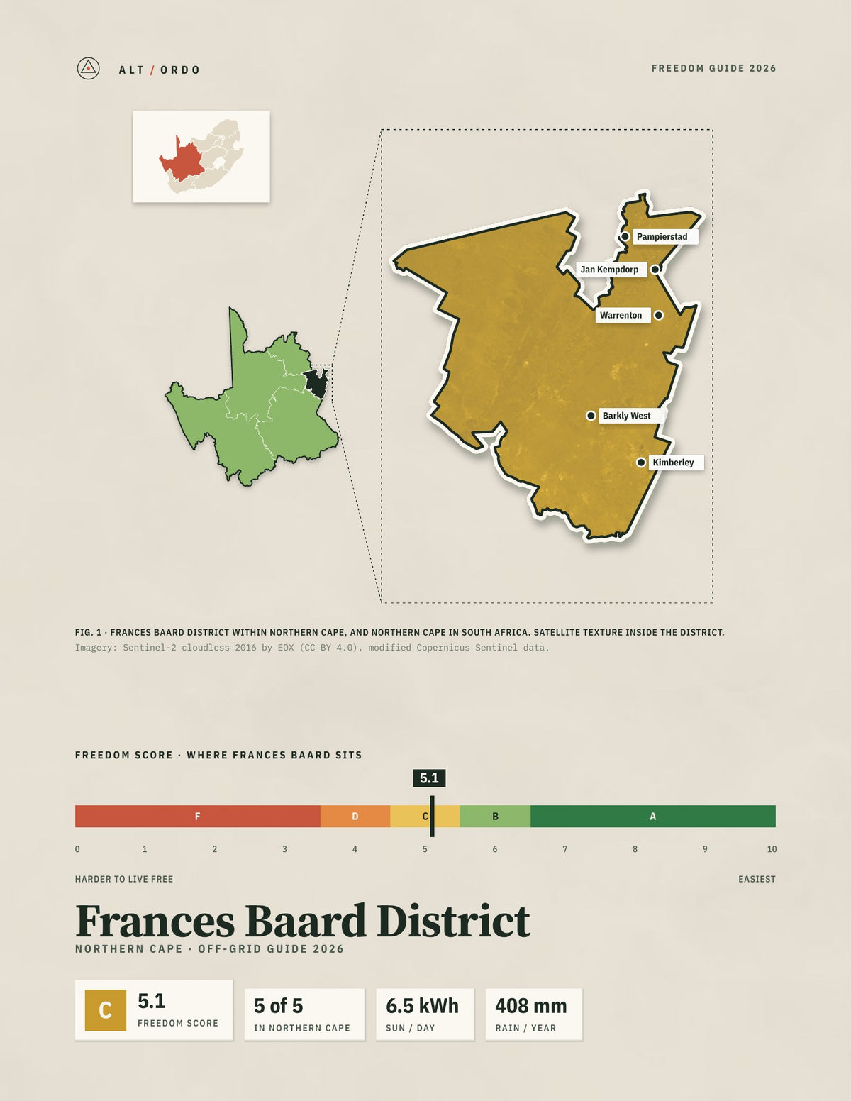 Frances Baard District, South Africa Off-Grid Guide 2026