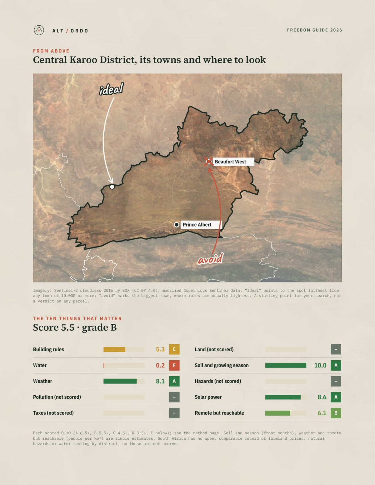 Central Karoo District, South Africa Off-Grid Guide 2026 from above