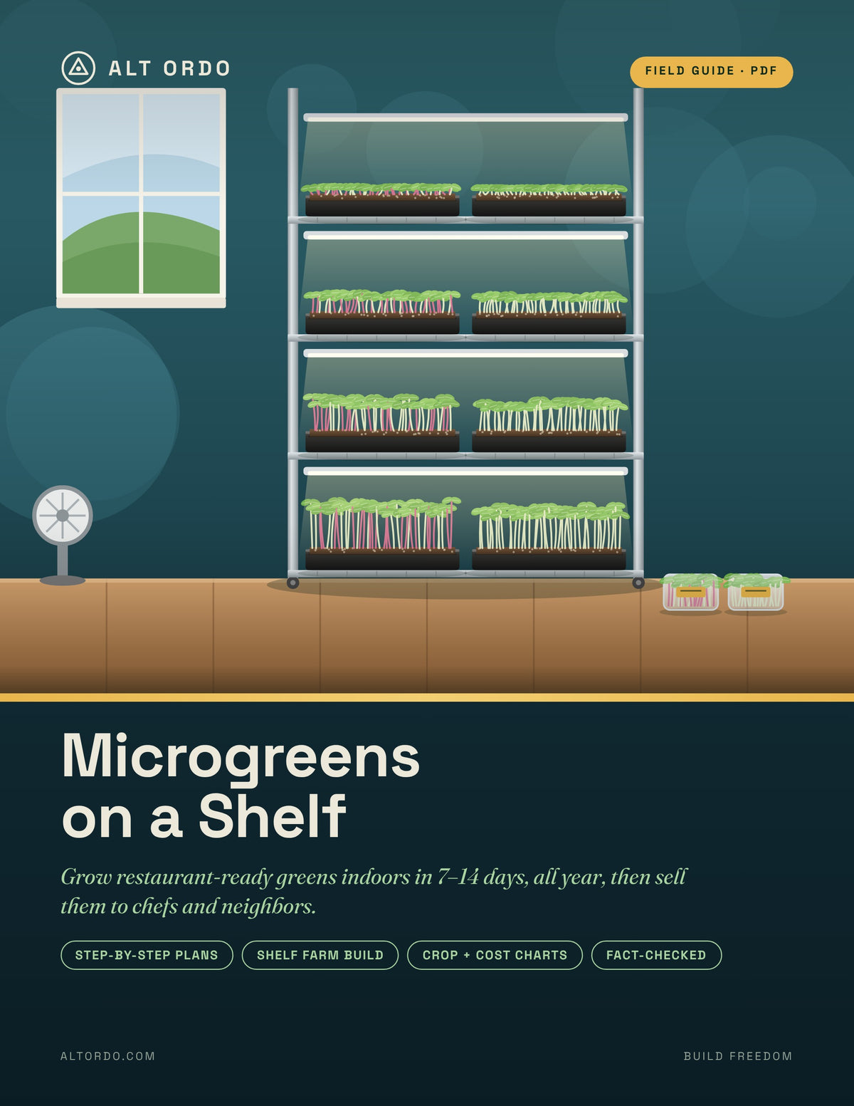 Microgreens on a Shelf Guide (PDF): Grow & Sell Microgreens Indoors