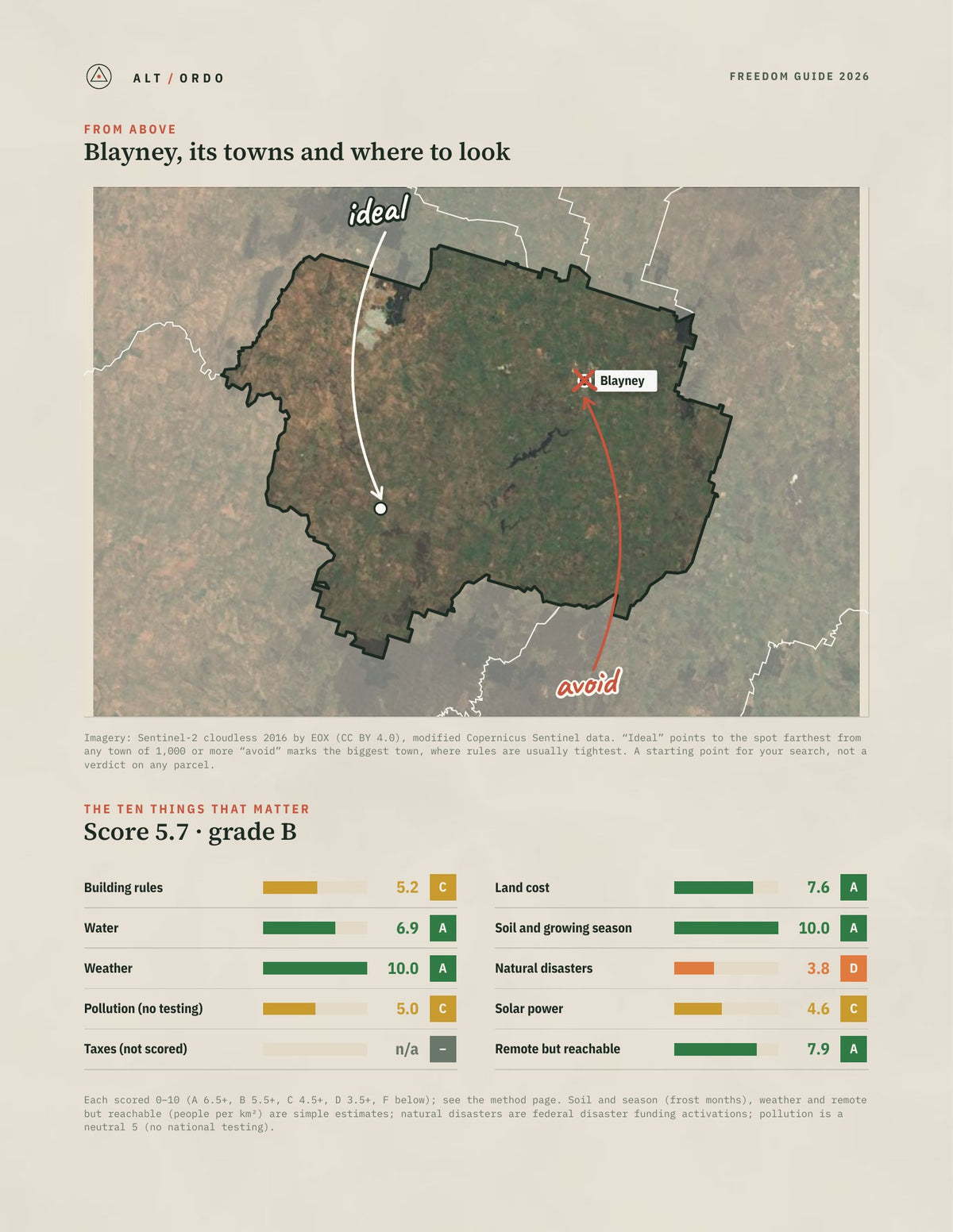 Blayney, New South Wales Off-Grid Guide 2026 from above
