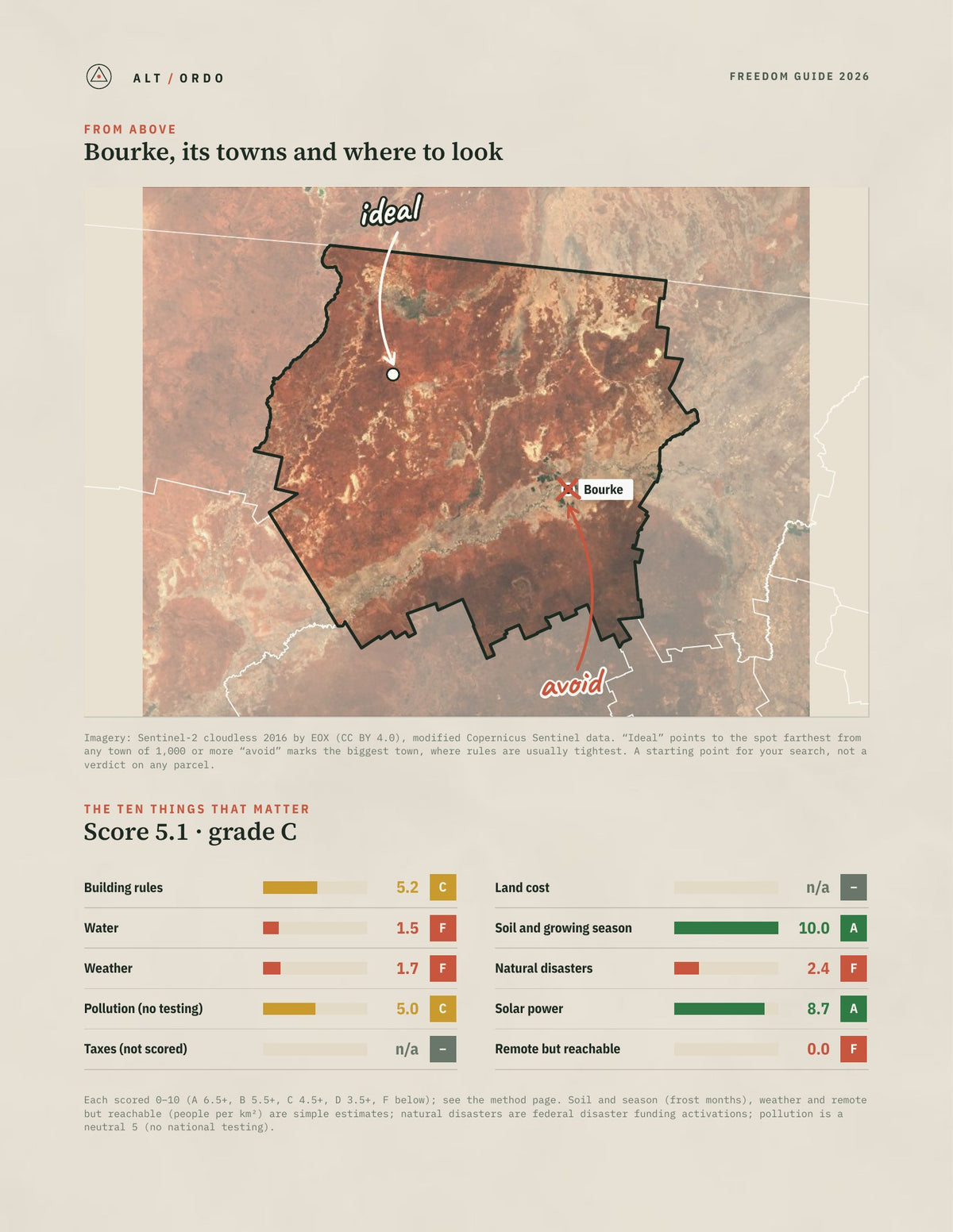 Bourke, New South Wales Off-Grid Guide 2026 from above