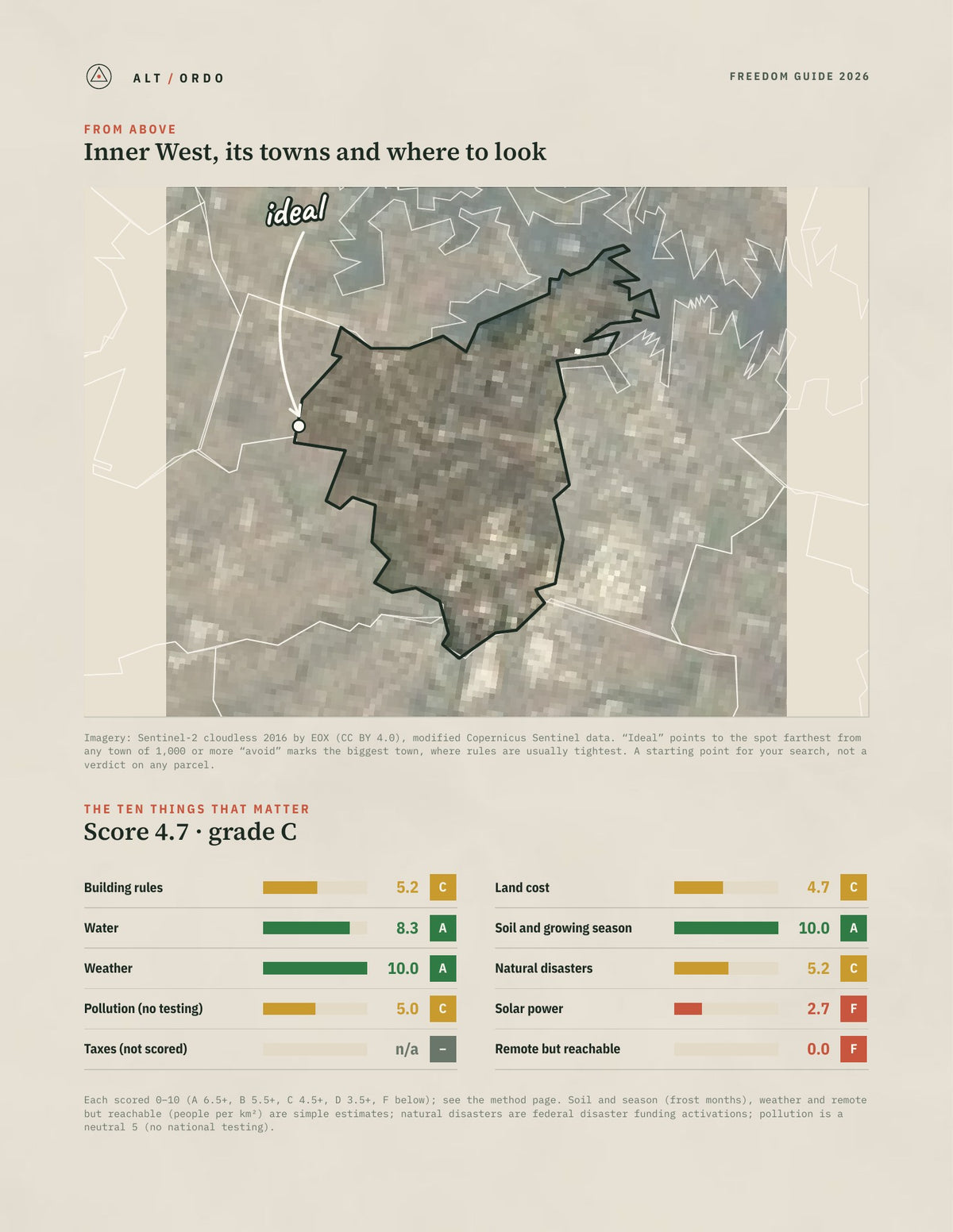 Inner West, New South Wales Off-Grid Guide 2026 from above