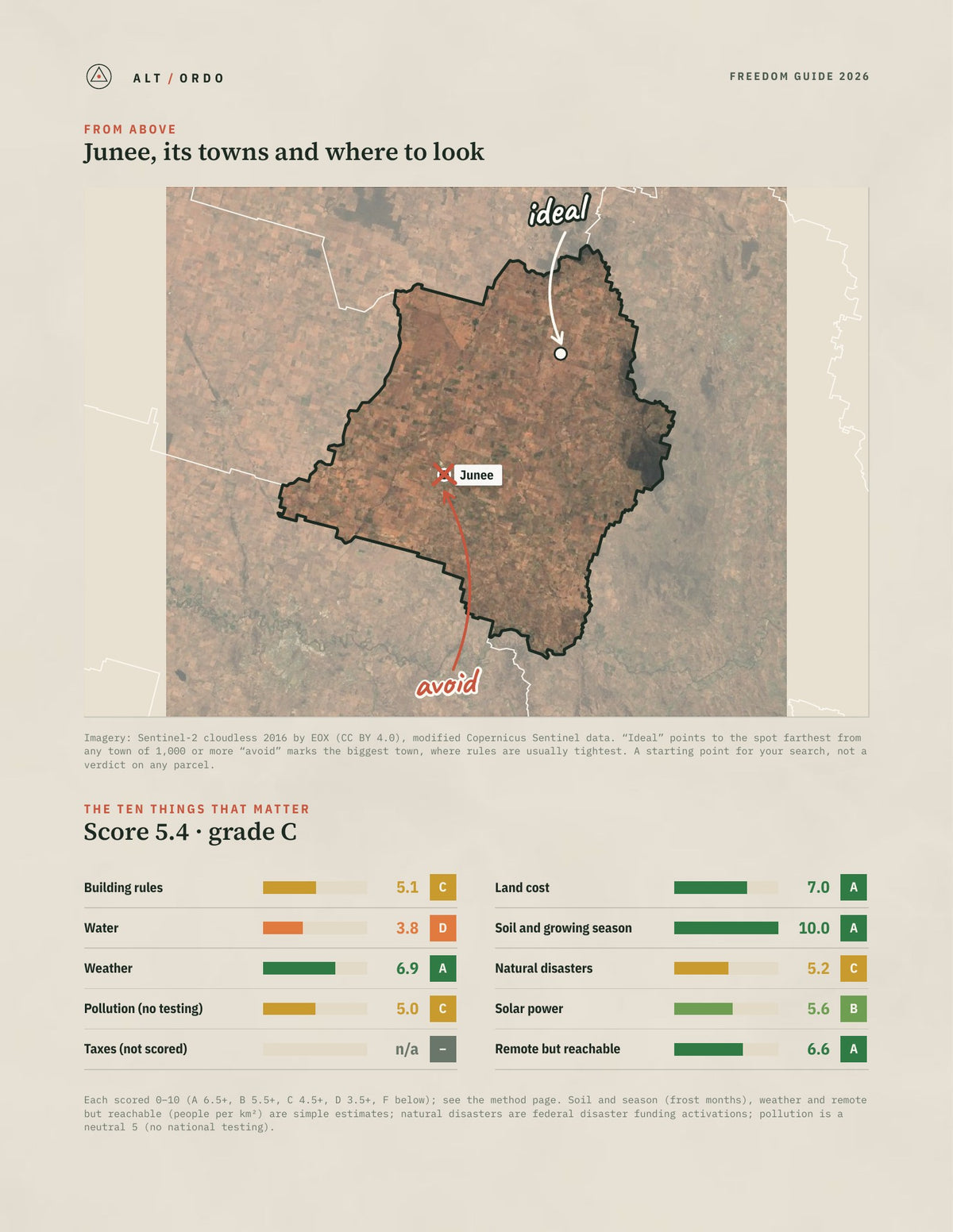 Junee, New South Wales Off-Grid Guide 2026 from above