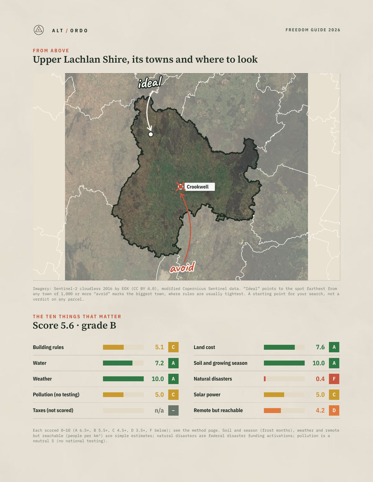 Upper Lachlan Shire, New South Wales Off-Grid Guide 2026 from above