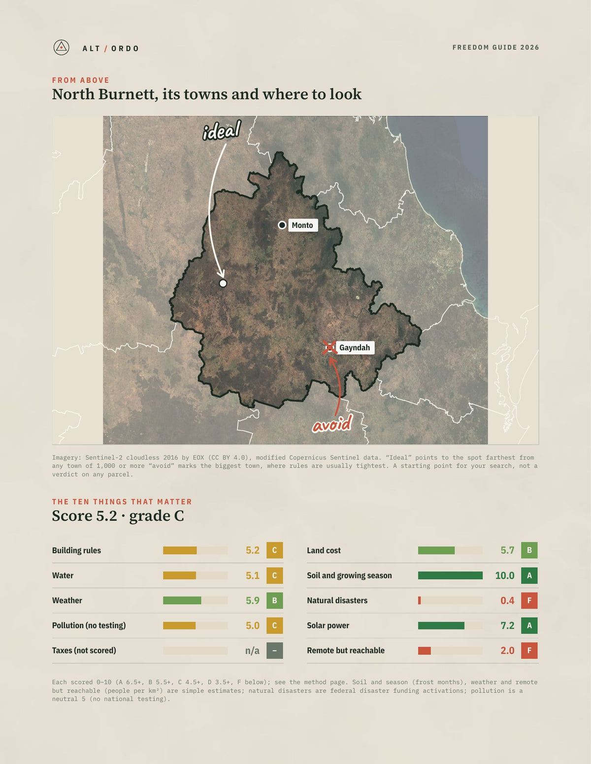North Burnett, Queensland Off-Grid Guide 2026 from above