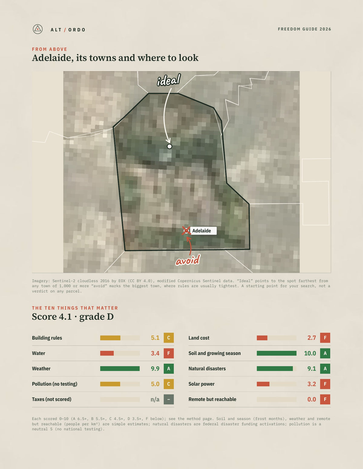 Adelaide, South Australia Off-Grid Guide 2026 from above