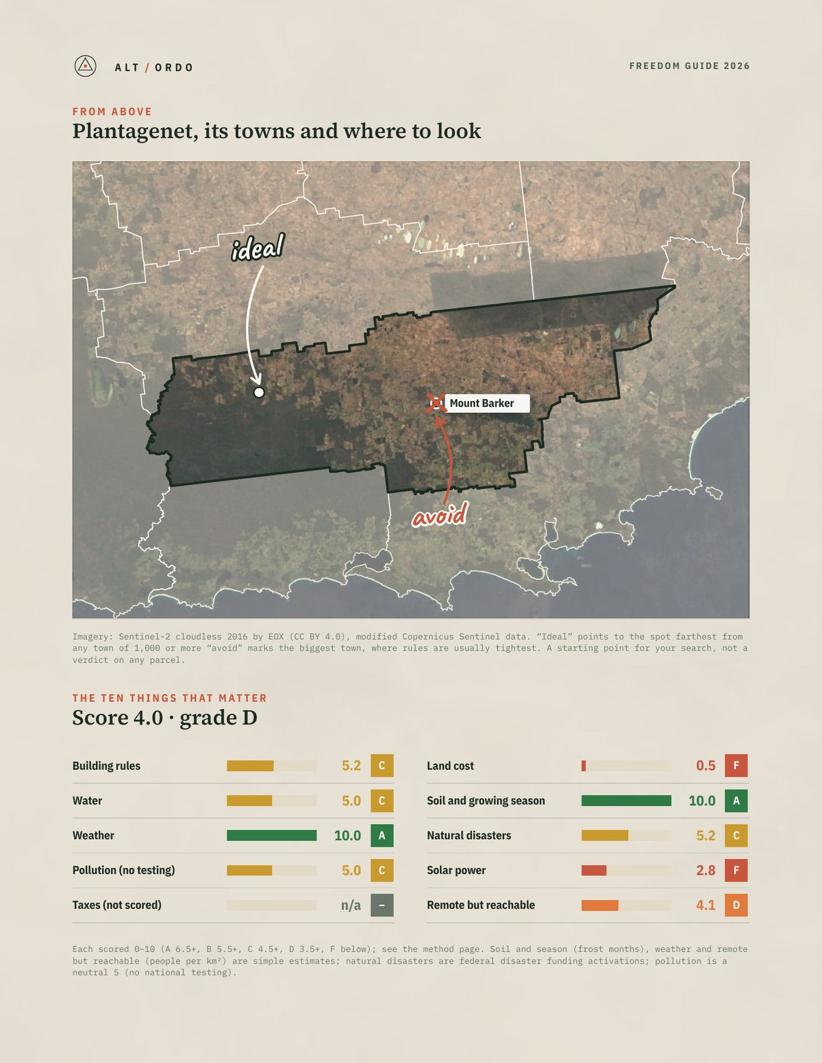 Plantagenet, Western Australia Off-Grid Guide 2026 from above