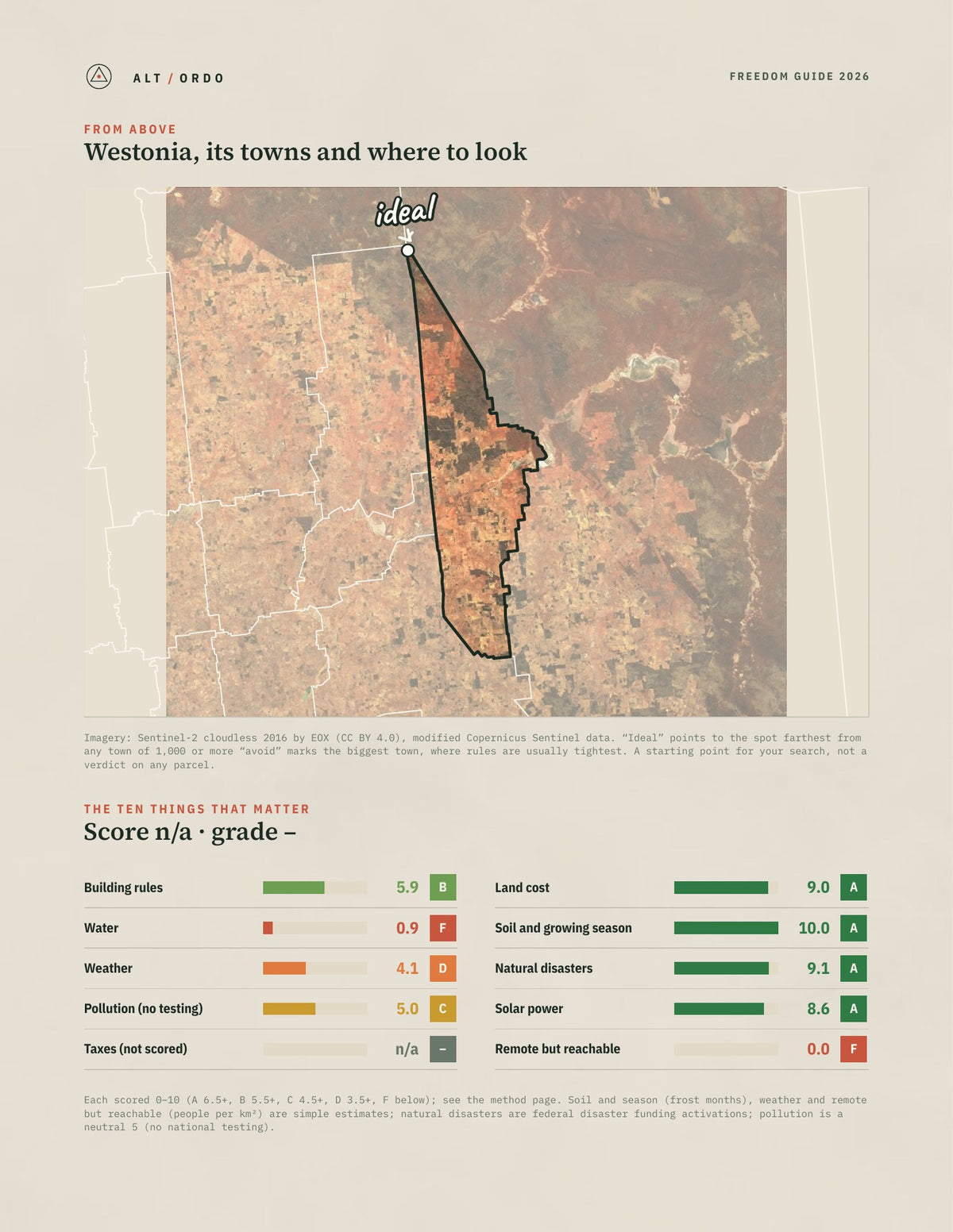 Westonia, Western Australia Off-Grid Guide 2026 from above