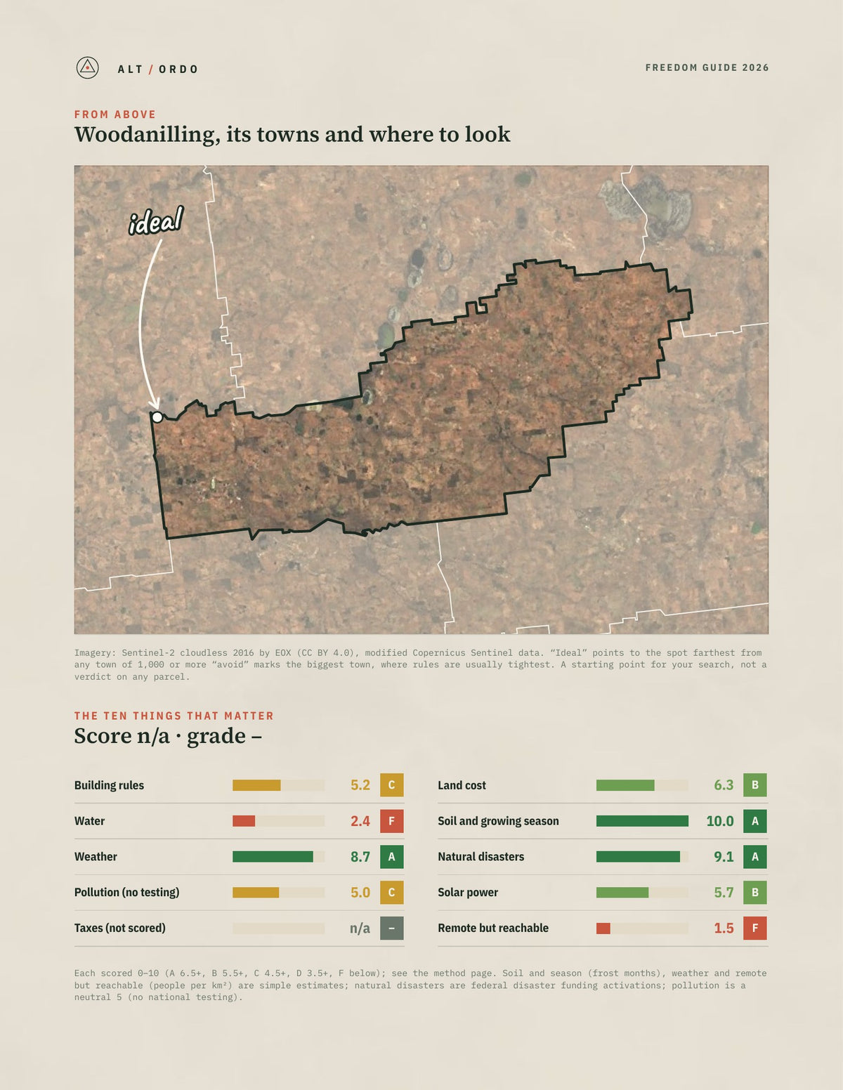 Woodanilling, Western Australia Off-Grid Guide 2026 from above