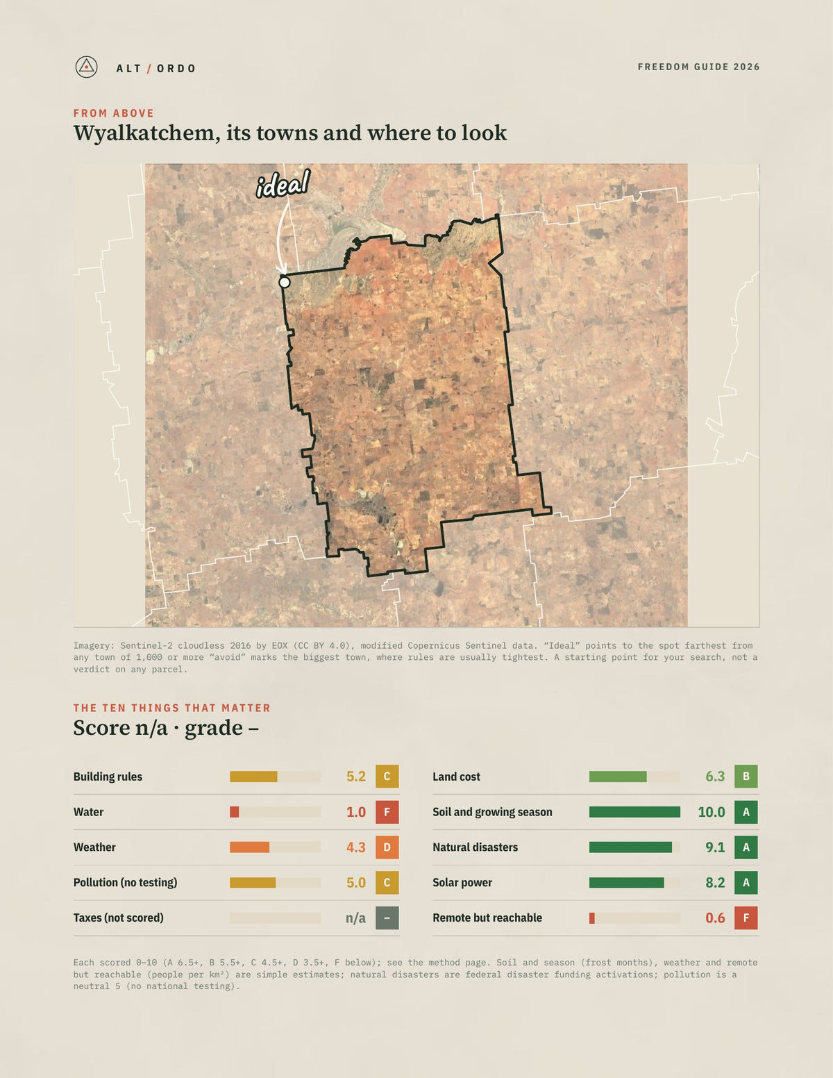 Wyalkatchem, Western Australia Off-Grid Guide 2026 from above