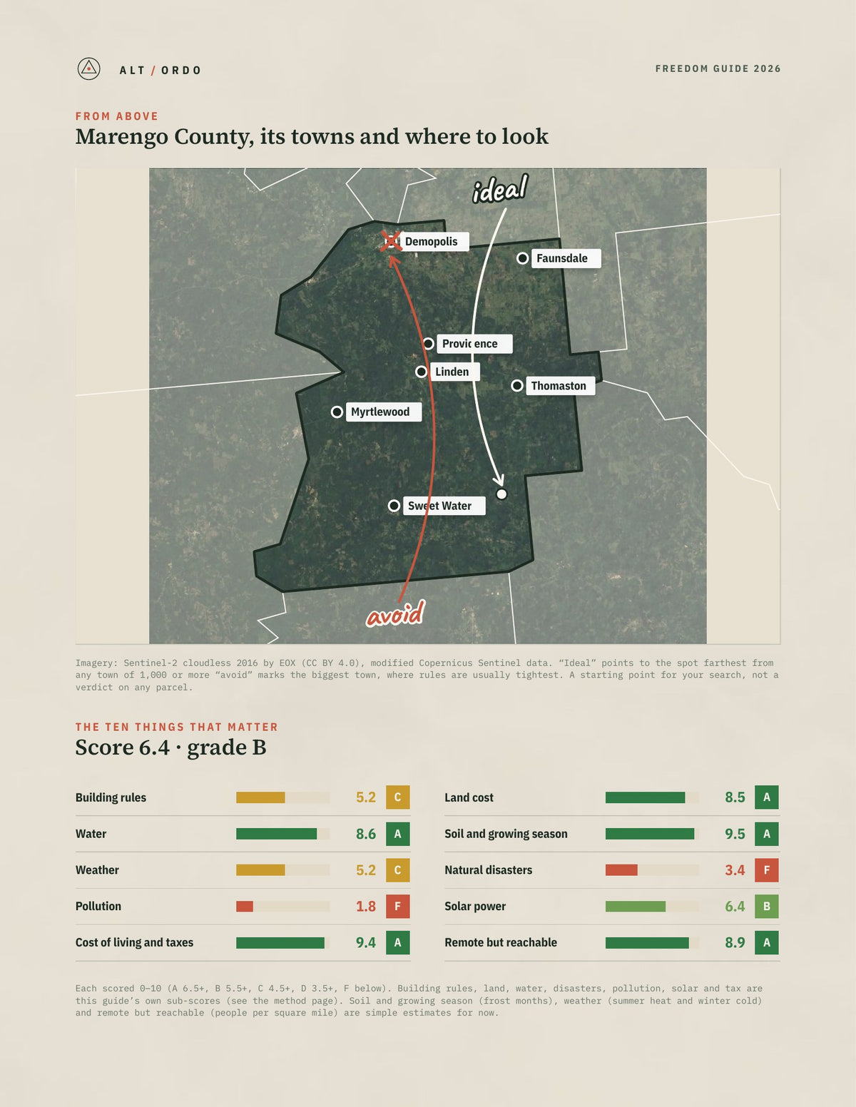 Marengo County, Alabama Off-Grid Guide 2026 from above