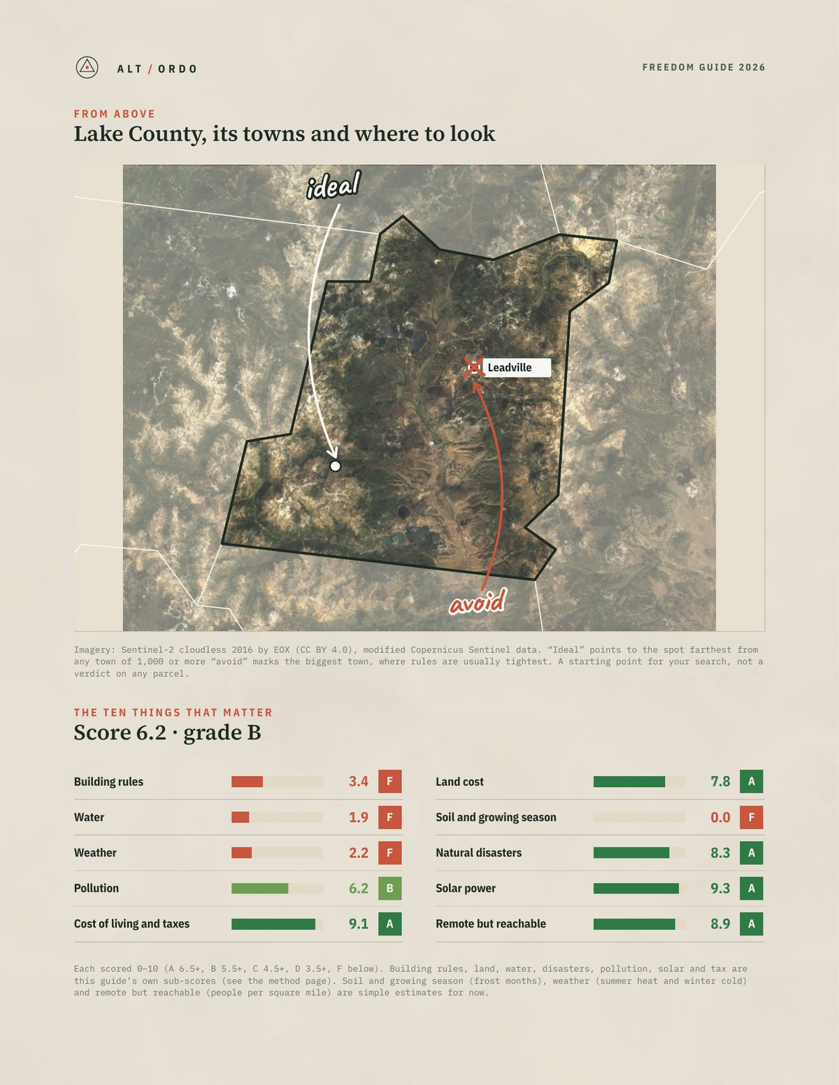 Lake County, Colorado Off-Grid Guide 2026 from above