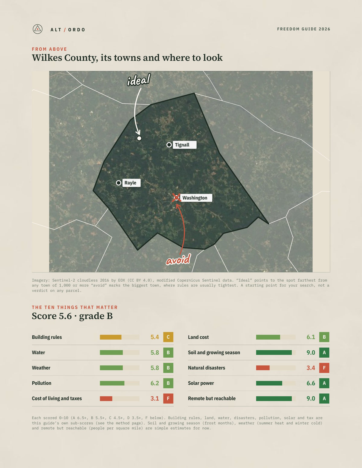 Wilkes County, Georgia Off-Grid Guide 2026 from above