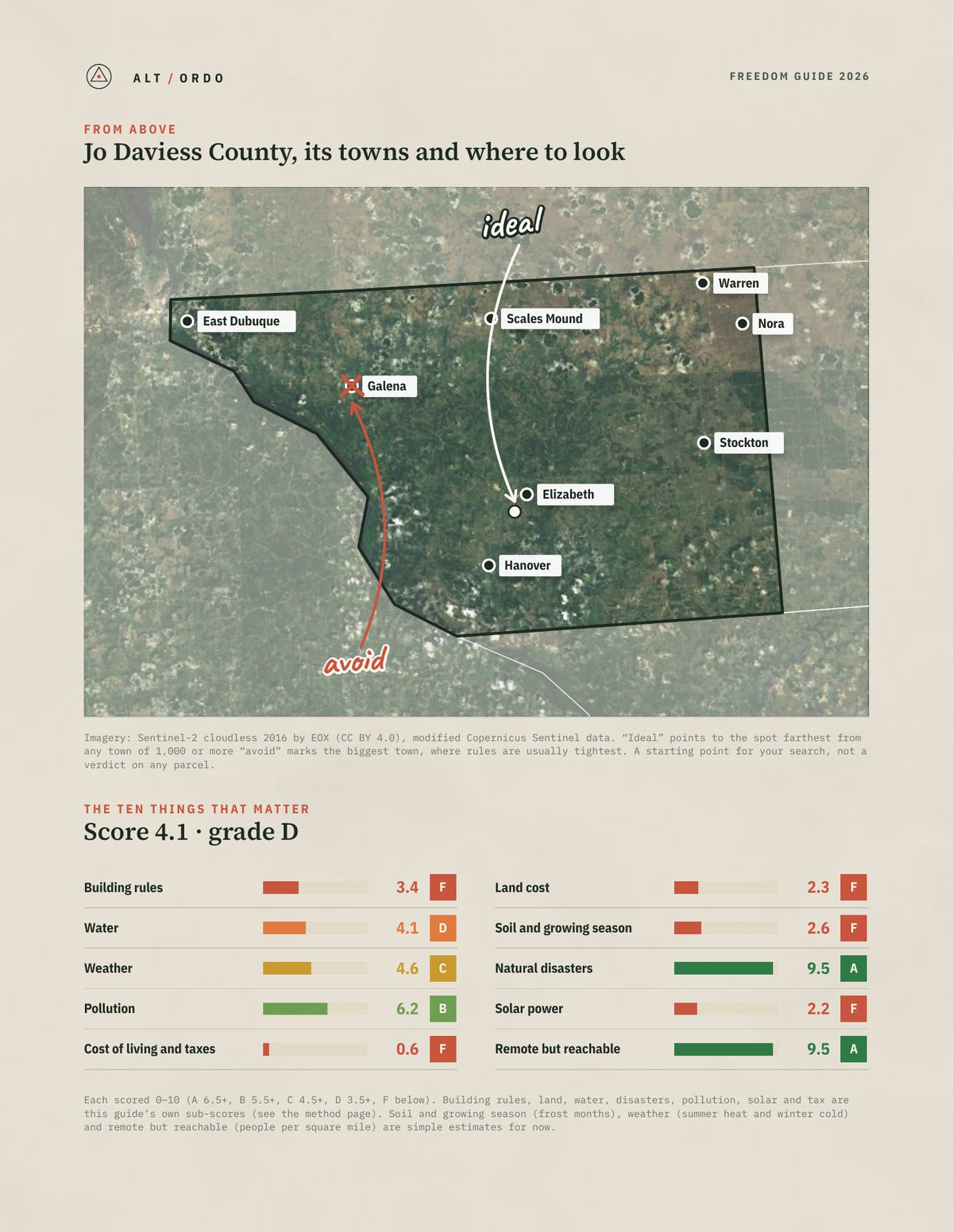 Jo Daviess County, Illinois Off-Grid Guide 2026 from above