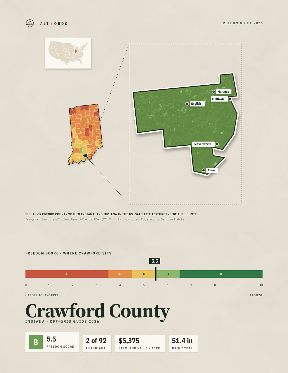 Crawford County, Indiana Off-Grid Guide 2026