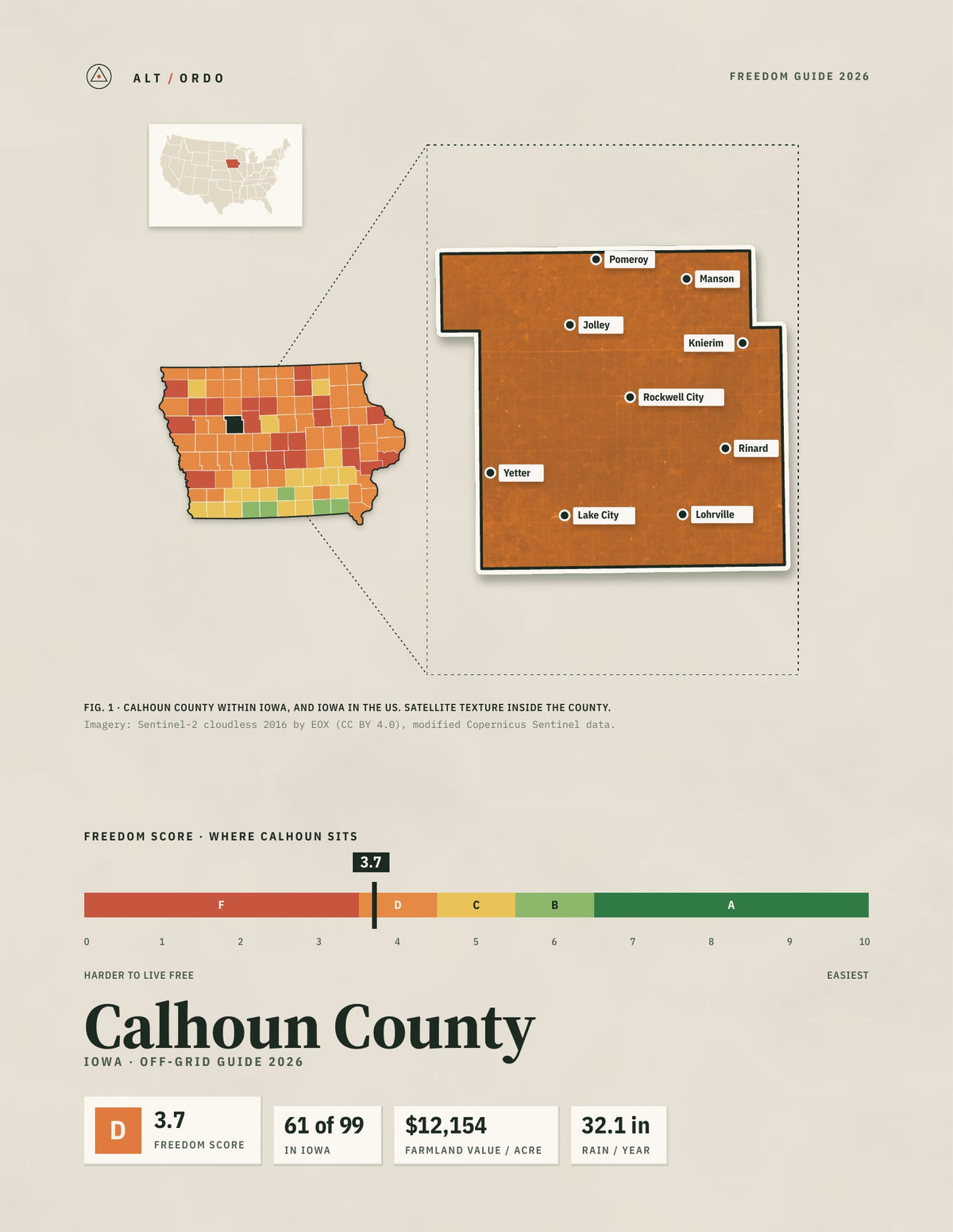 Calhoun County, Iowa Off-Grid Guide 2026
