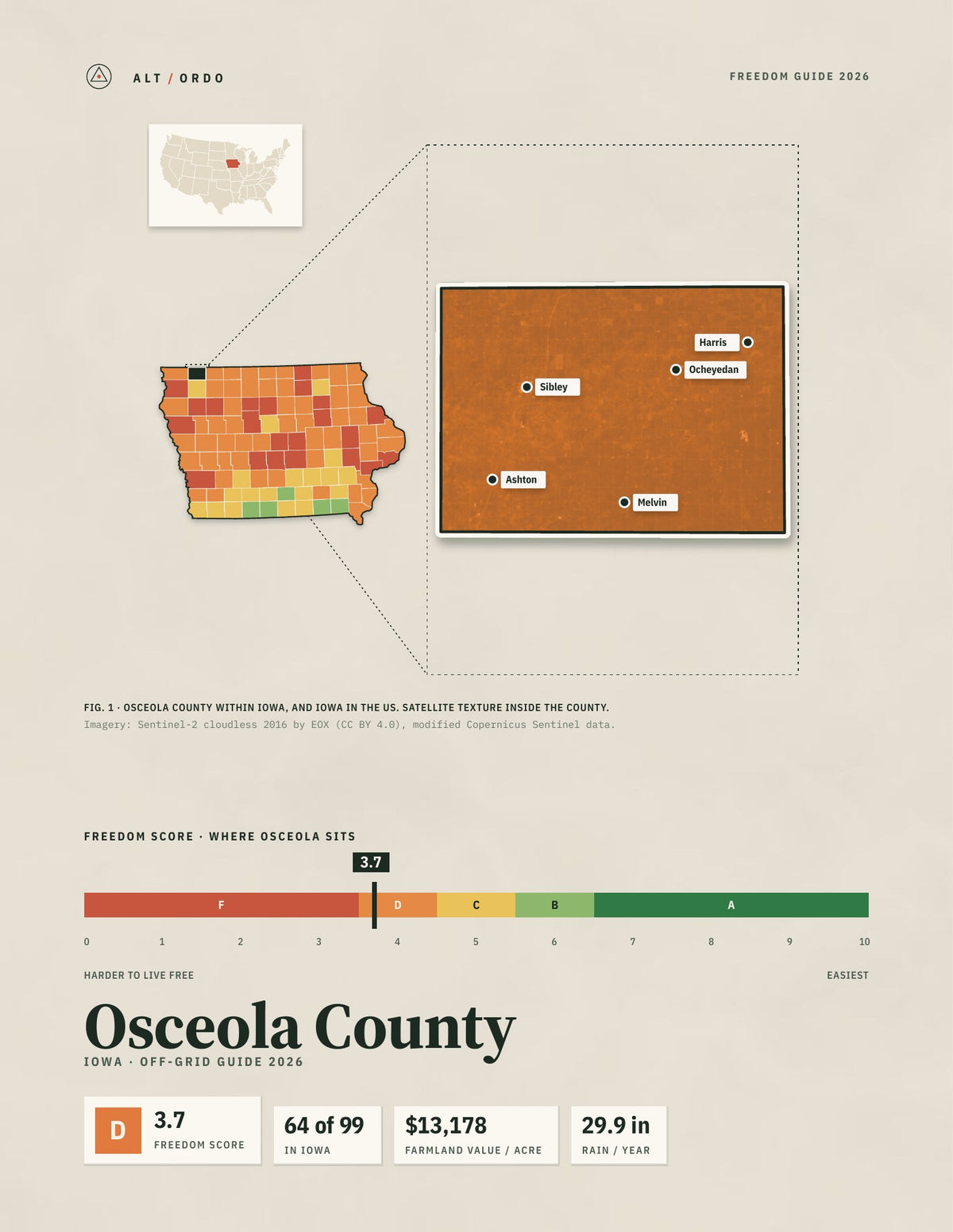 Osceola County, Iowa Off-Grid Guide 2026