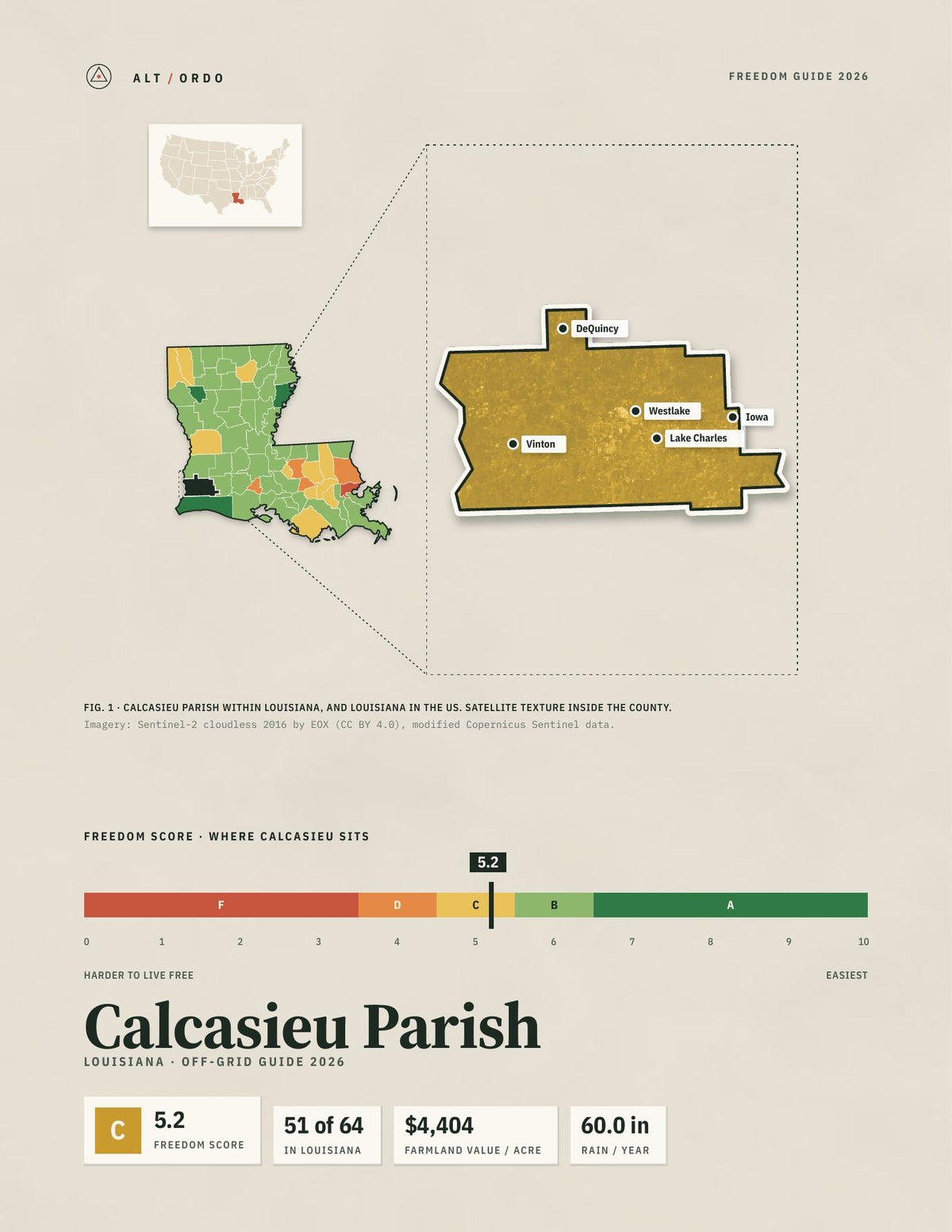 Calcasieu Parish, Louisiana Off-Grid Guide 2026