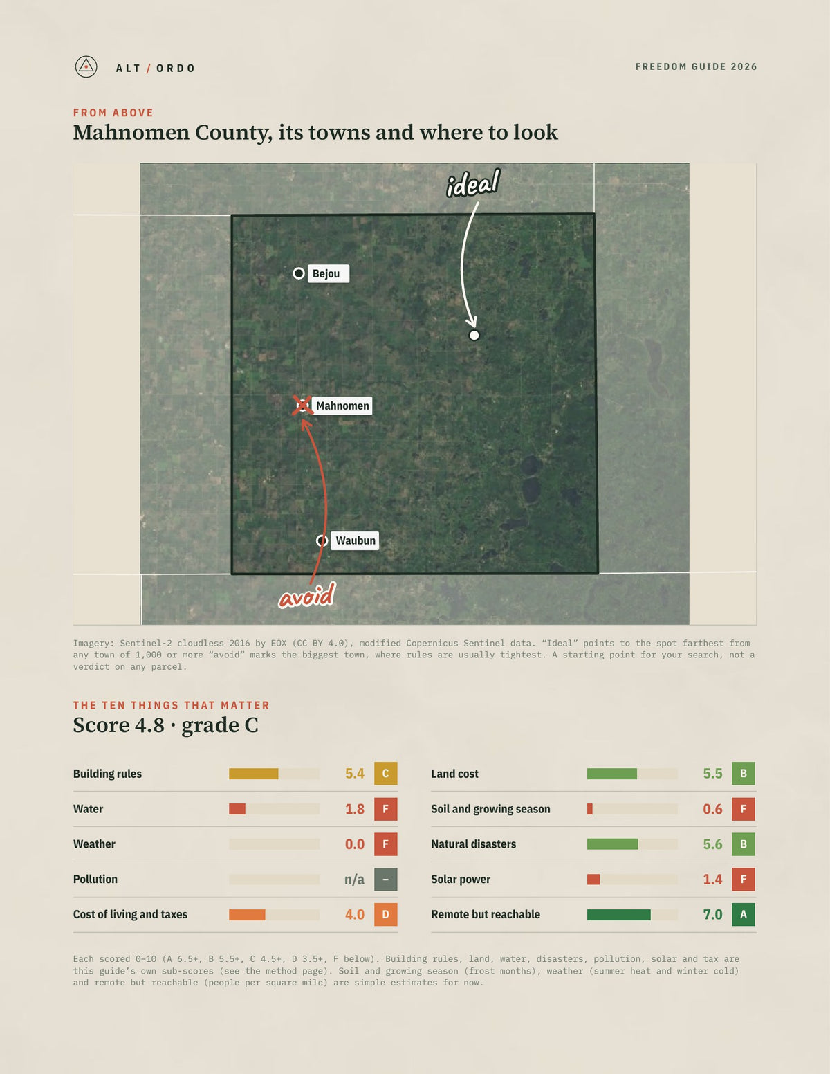 Mahnomen County, Minnesota Off-Grid Guide 2026 from above