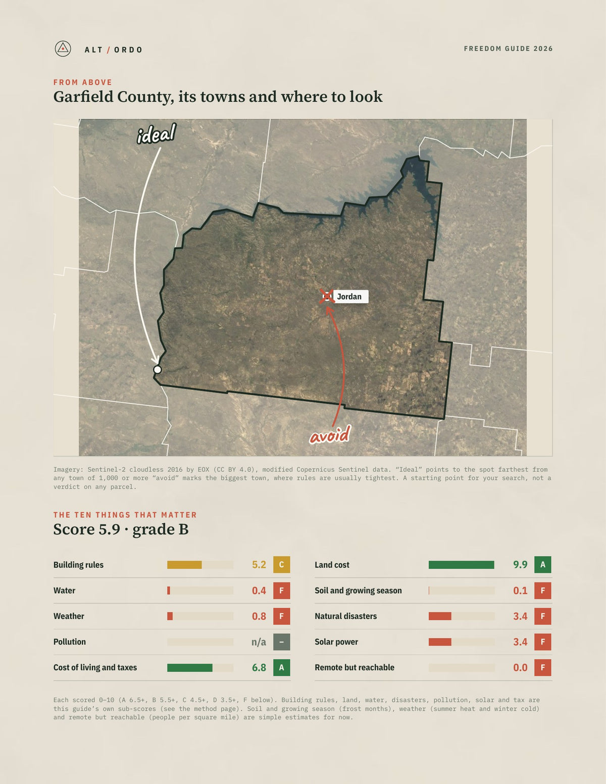 Garfield County, Montana Off-Grid Guide 2026 from above