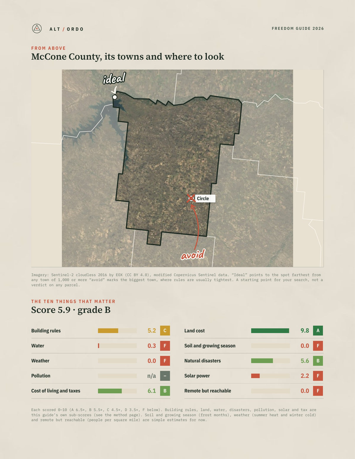 McCone County, Montana Off-Grid Guide 2026 from above