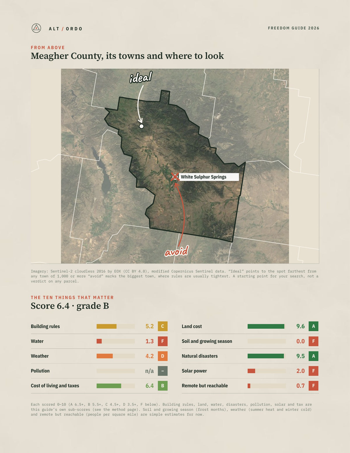 Meagher County, Montana Off-Grid Guide 2026 from above