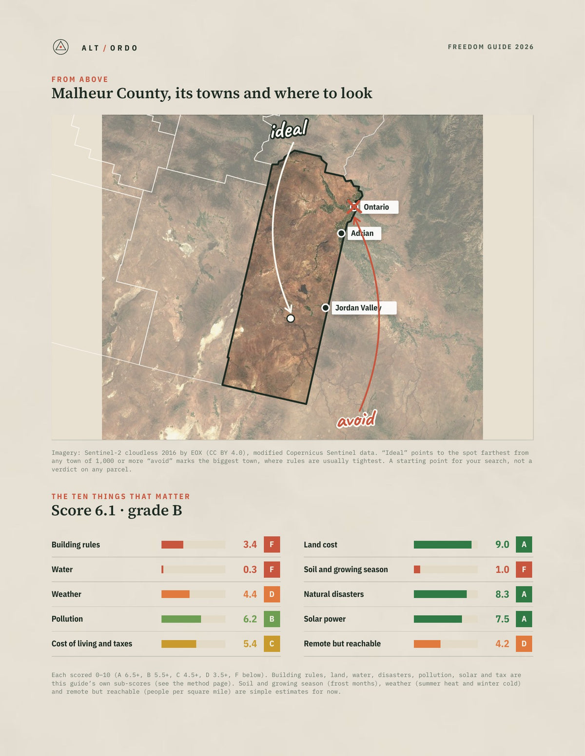 Malheur County, Oregon Off-Grid Guide 2026 from above