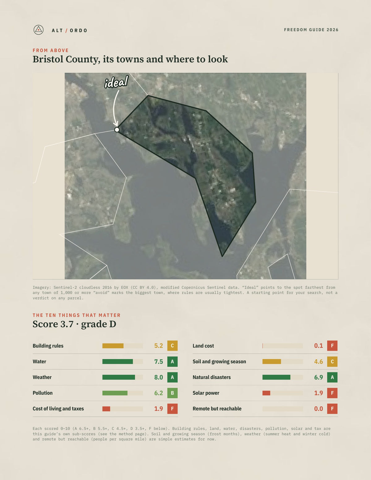 Bristol County, Rhode Island Off-Grid Guide 2026 from above