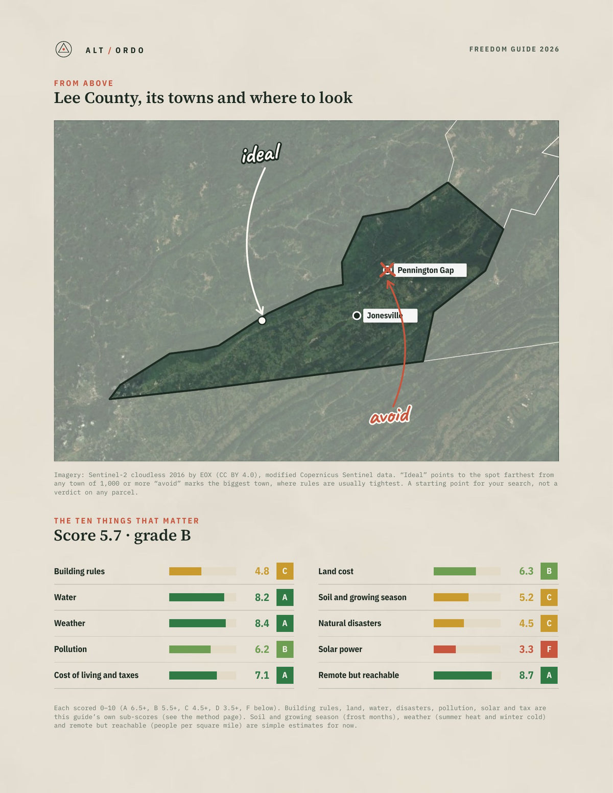 Lee County, Virginia Off-Grid Guide 2026 from above