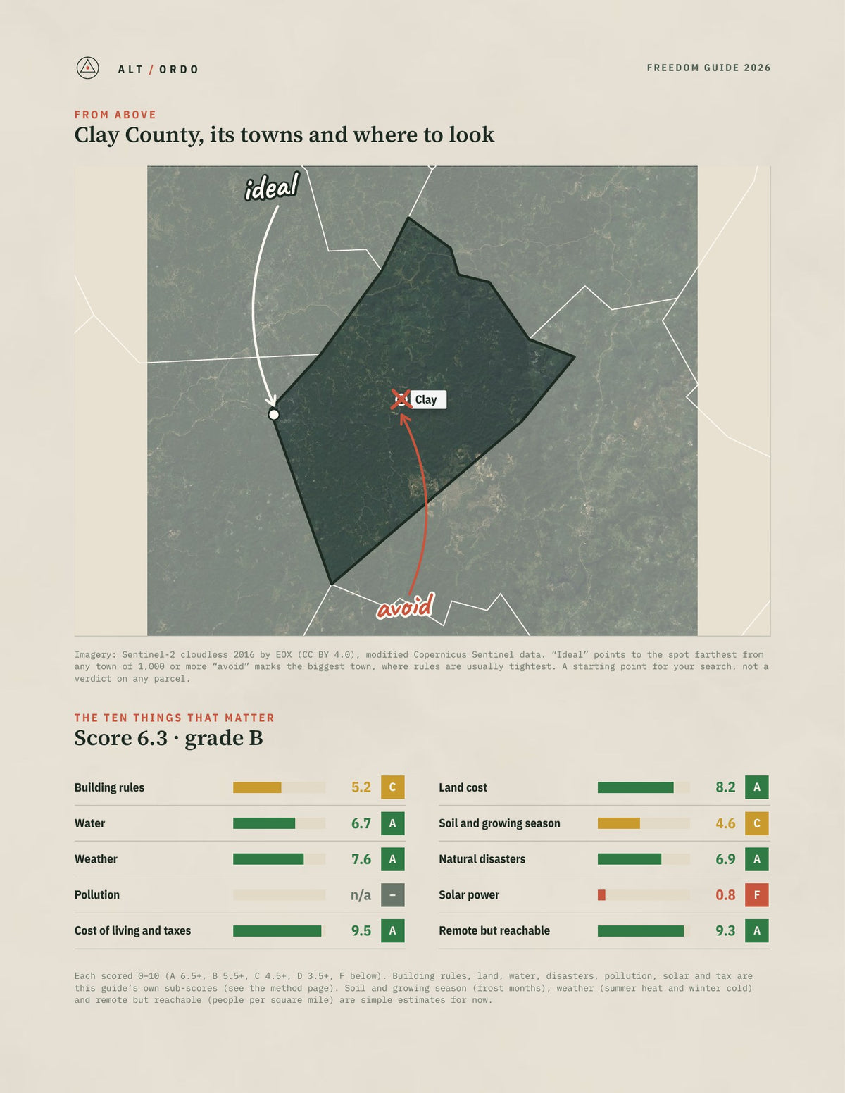 Clay County, West Virginia Off-Grid Guide 2026 from above