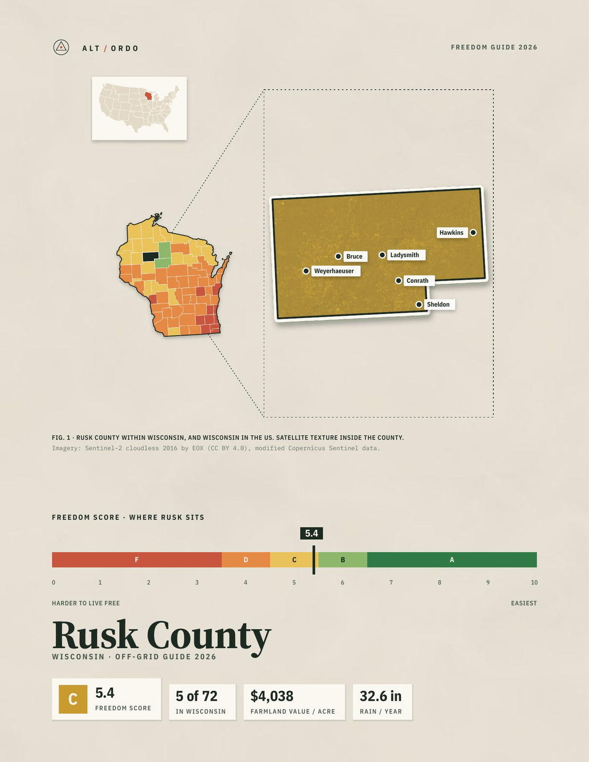 Rusk County, Wisconsin Off-Grid Guide 2026