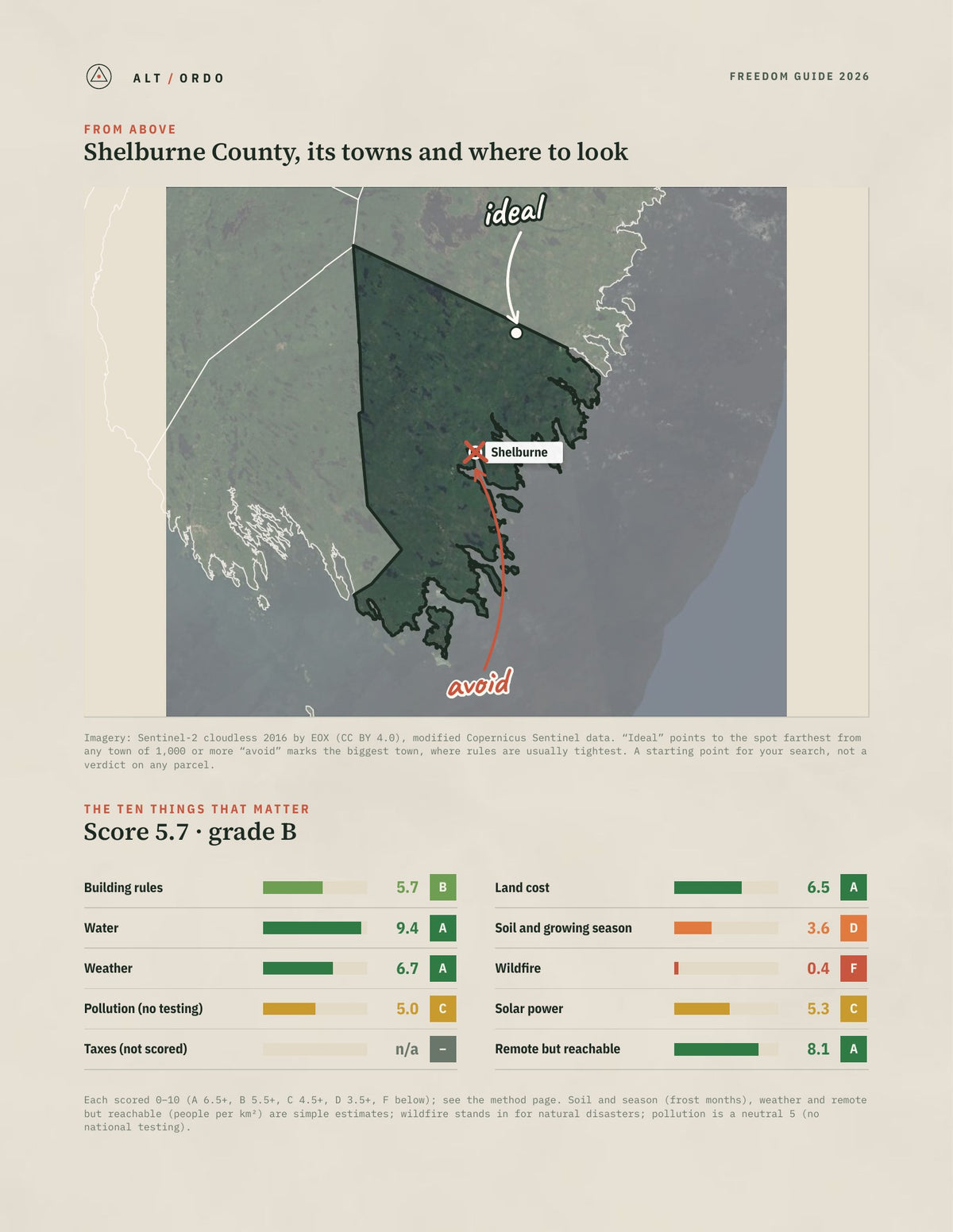 Shelburne County, Nova Scotia Off-Grid Guide 2026 from above