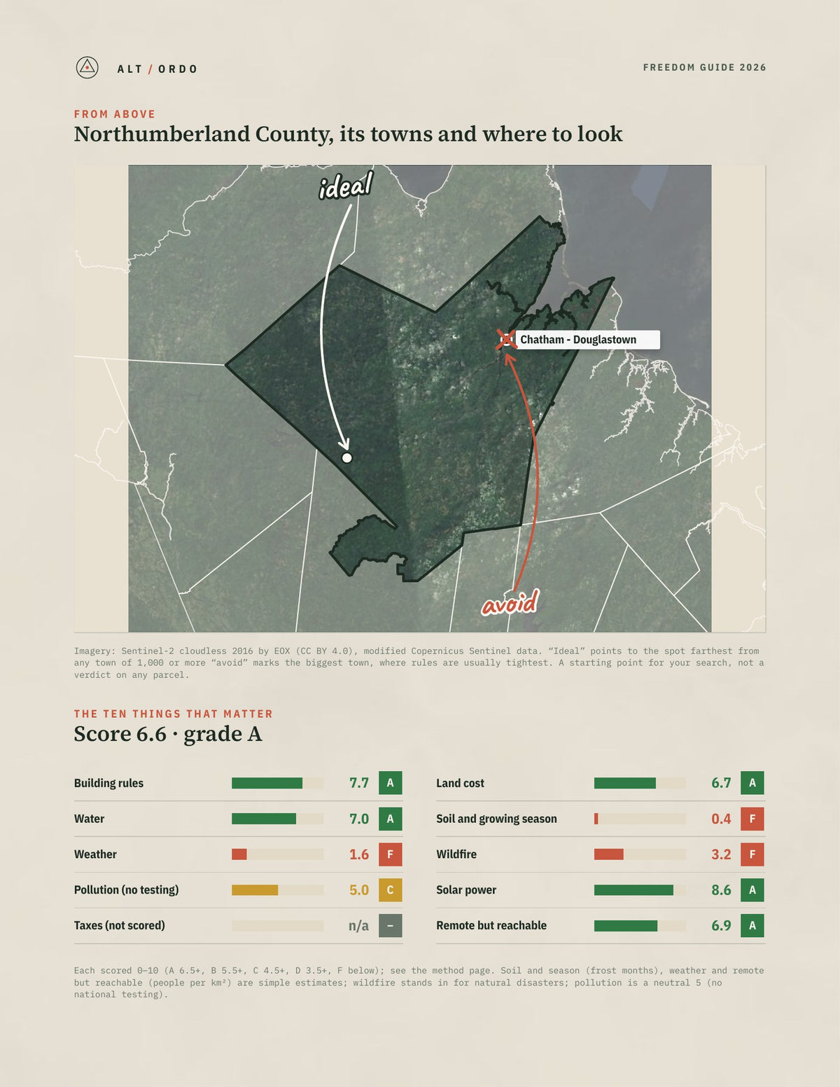 Northumberland County, New Brunswick Off-Grid Guide 2026 from above