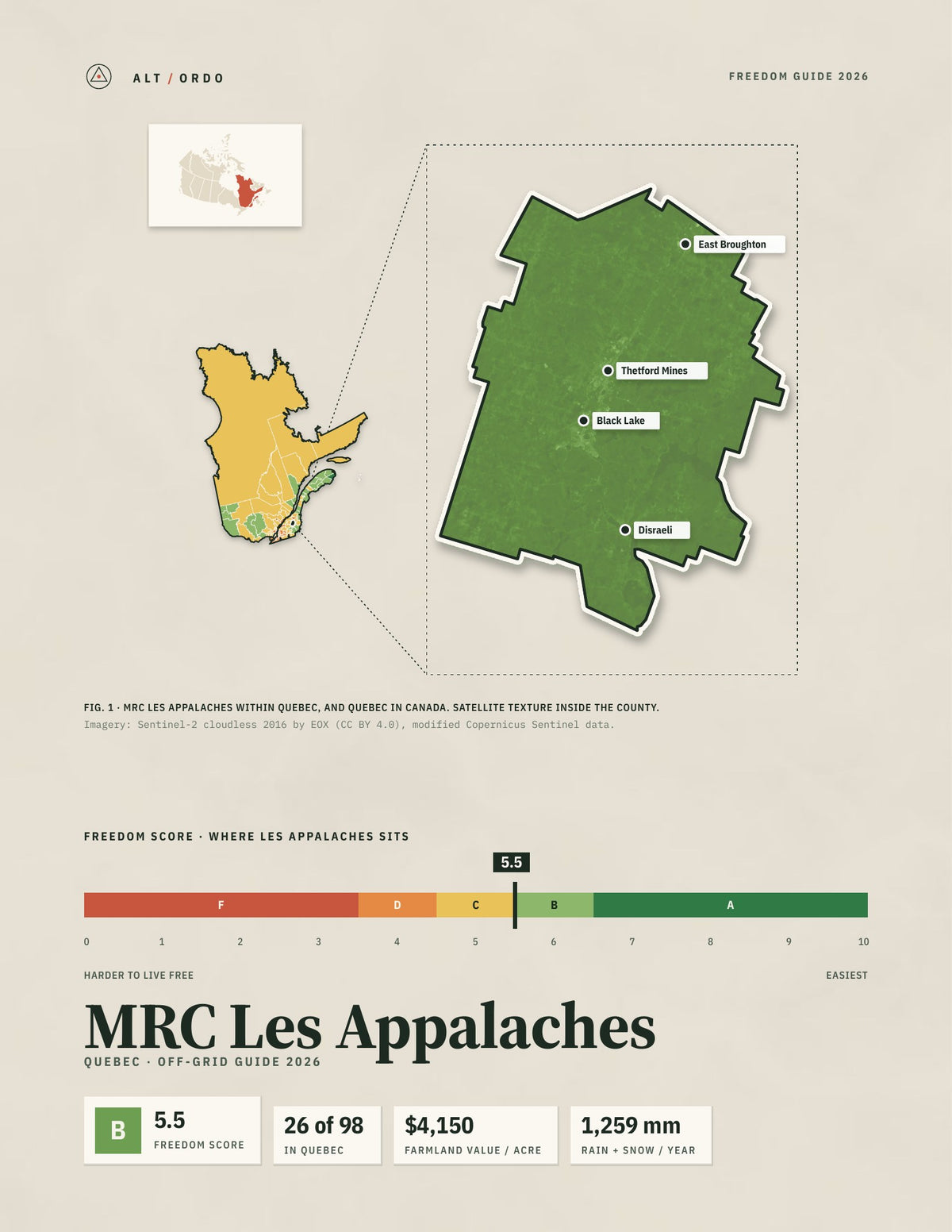 MRC Les Appalaches, Quebec Off-Grid Guide 2026