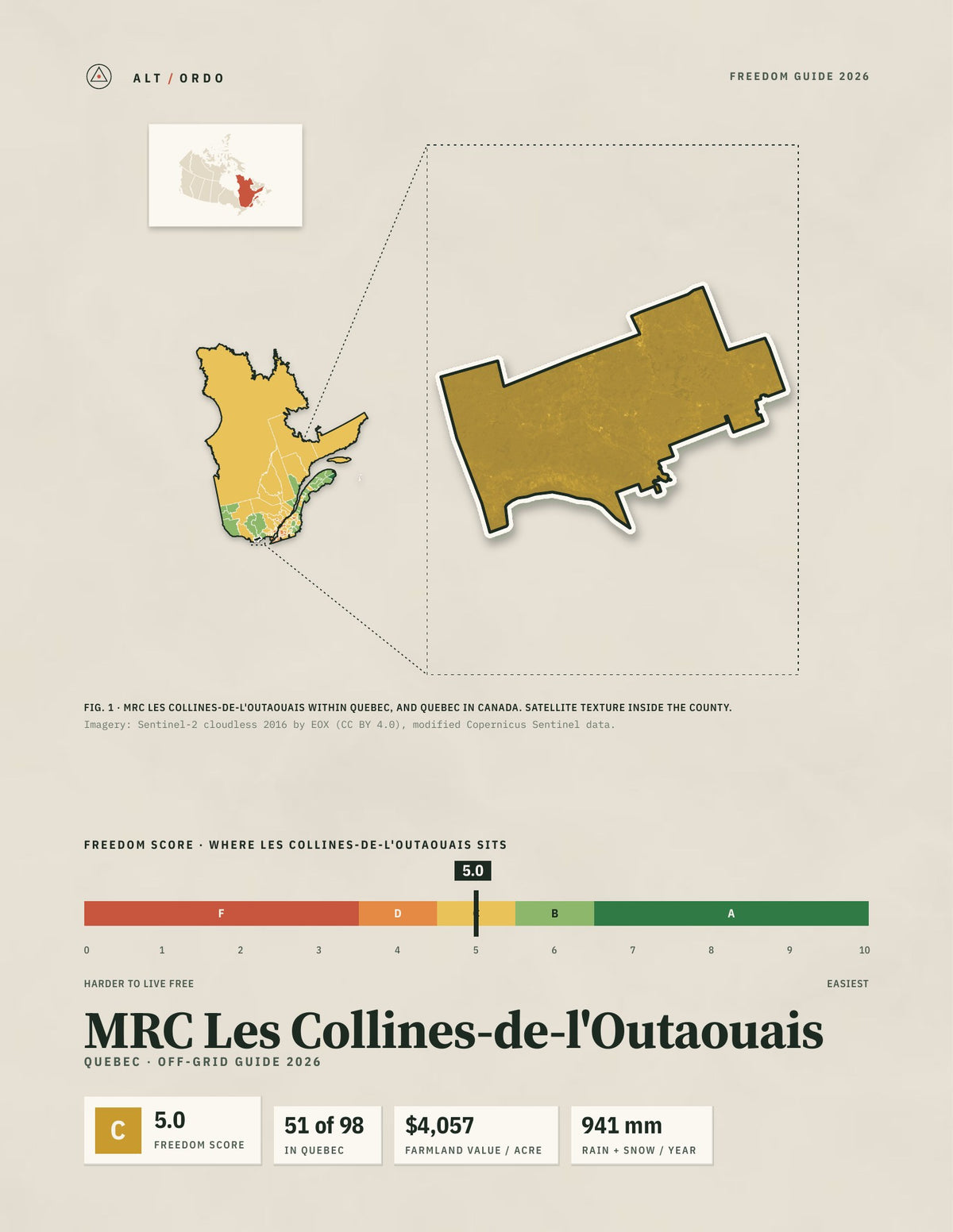 MRC Les Collines-de-l'Outaouais, Quebec Off-Grid Guide 2026