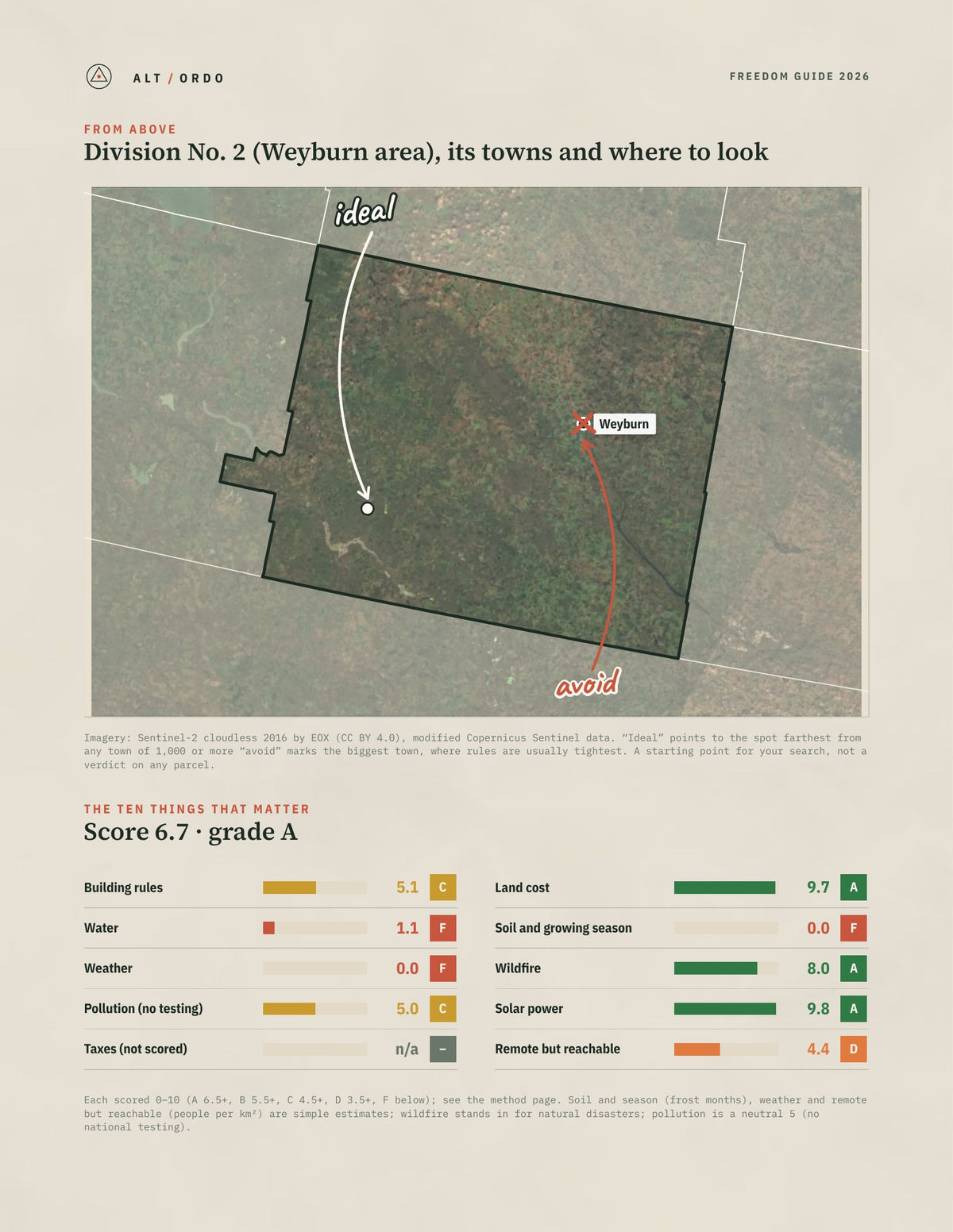 Division No. 2 (Weyburn area), Saskatchewan Off-Grid Guide 2026 from above