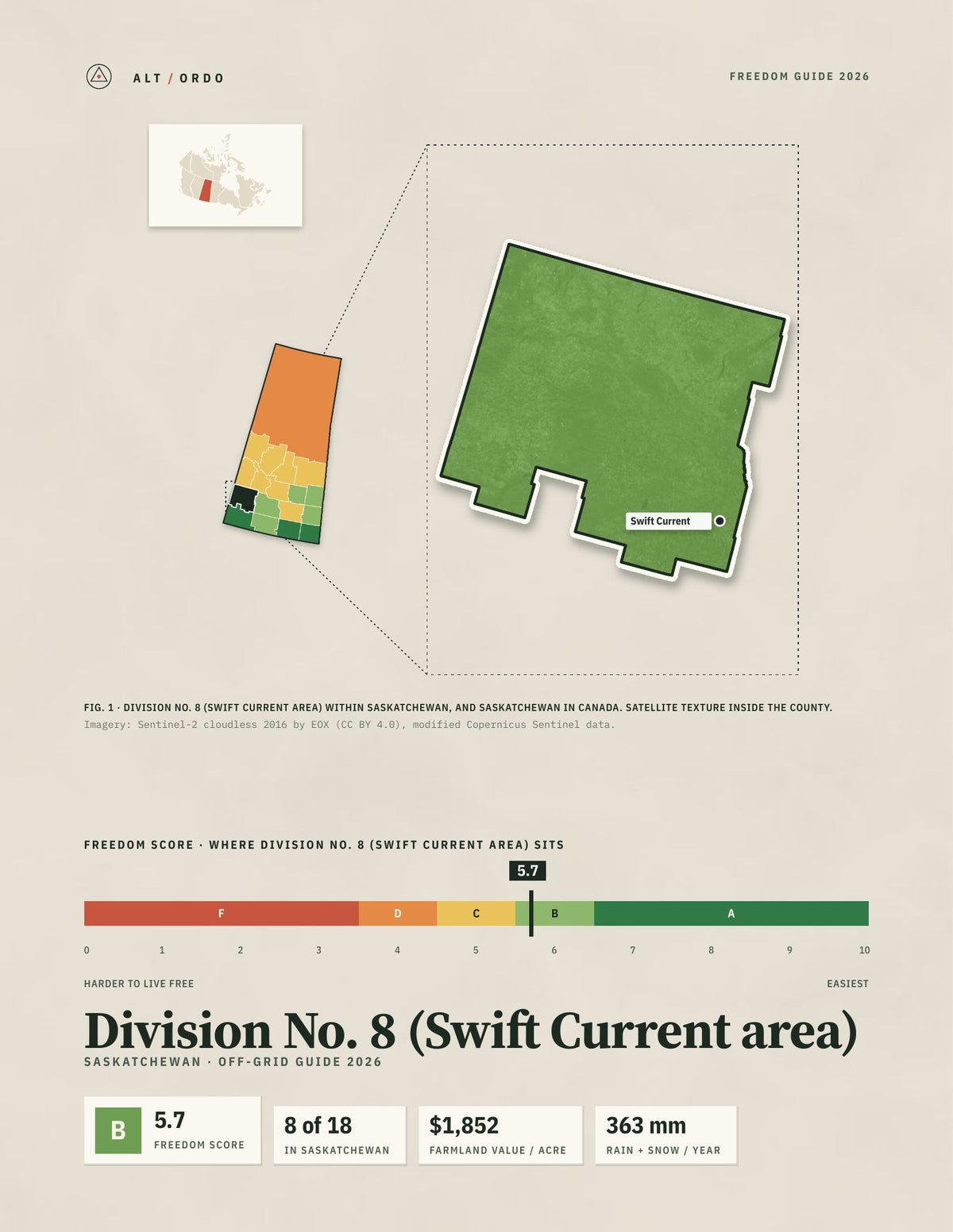 Division No. 8 (Swift Current area), Saskatchewan Off-Grid Guide 2026