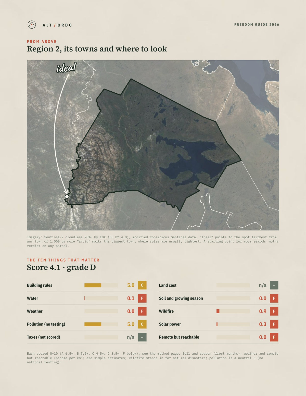 Region 2, Northwest Territories Off-Grid Guide 2026 from above