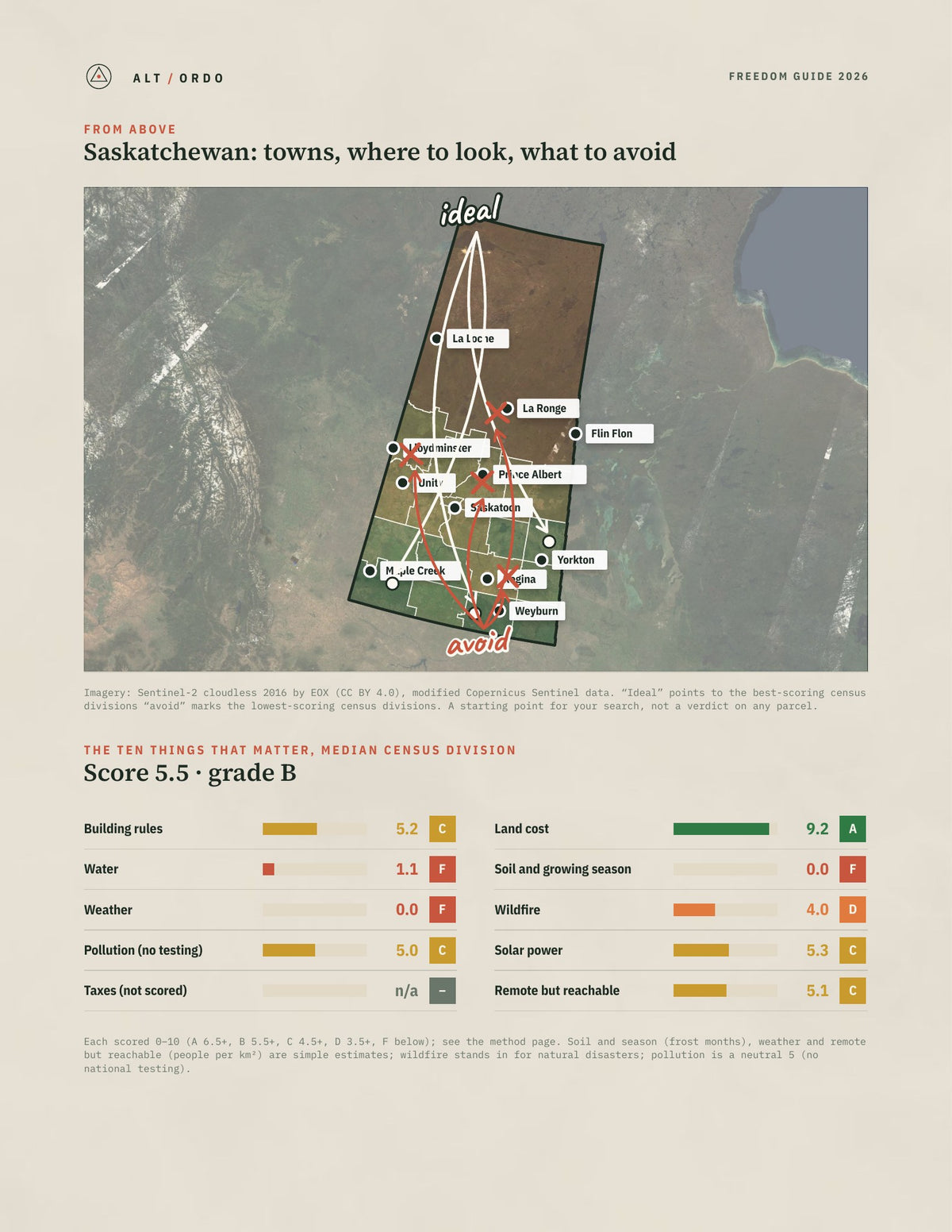 Saskatchewan Off-Grid Guide 2026: All 18 Census Divisions from above