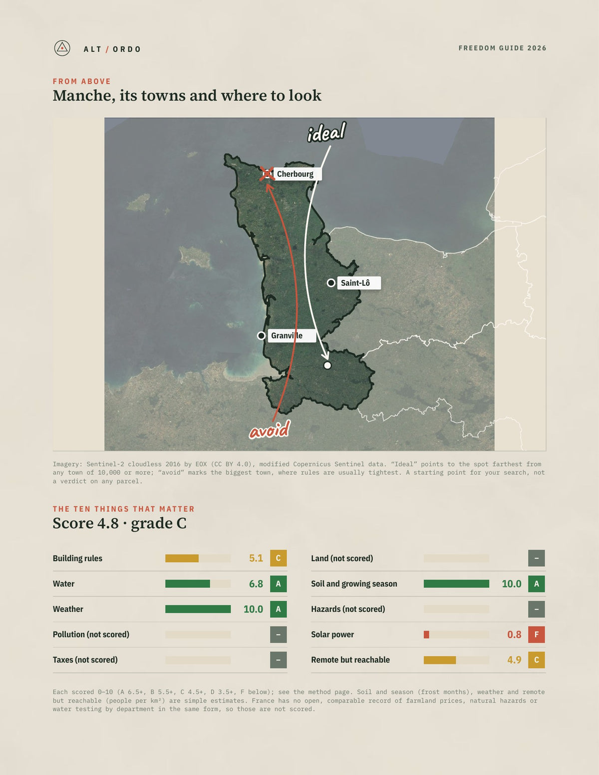 Manche, France Off-Grid Guide 2026 from above