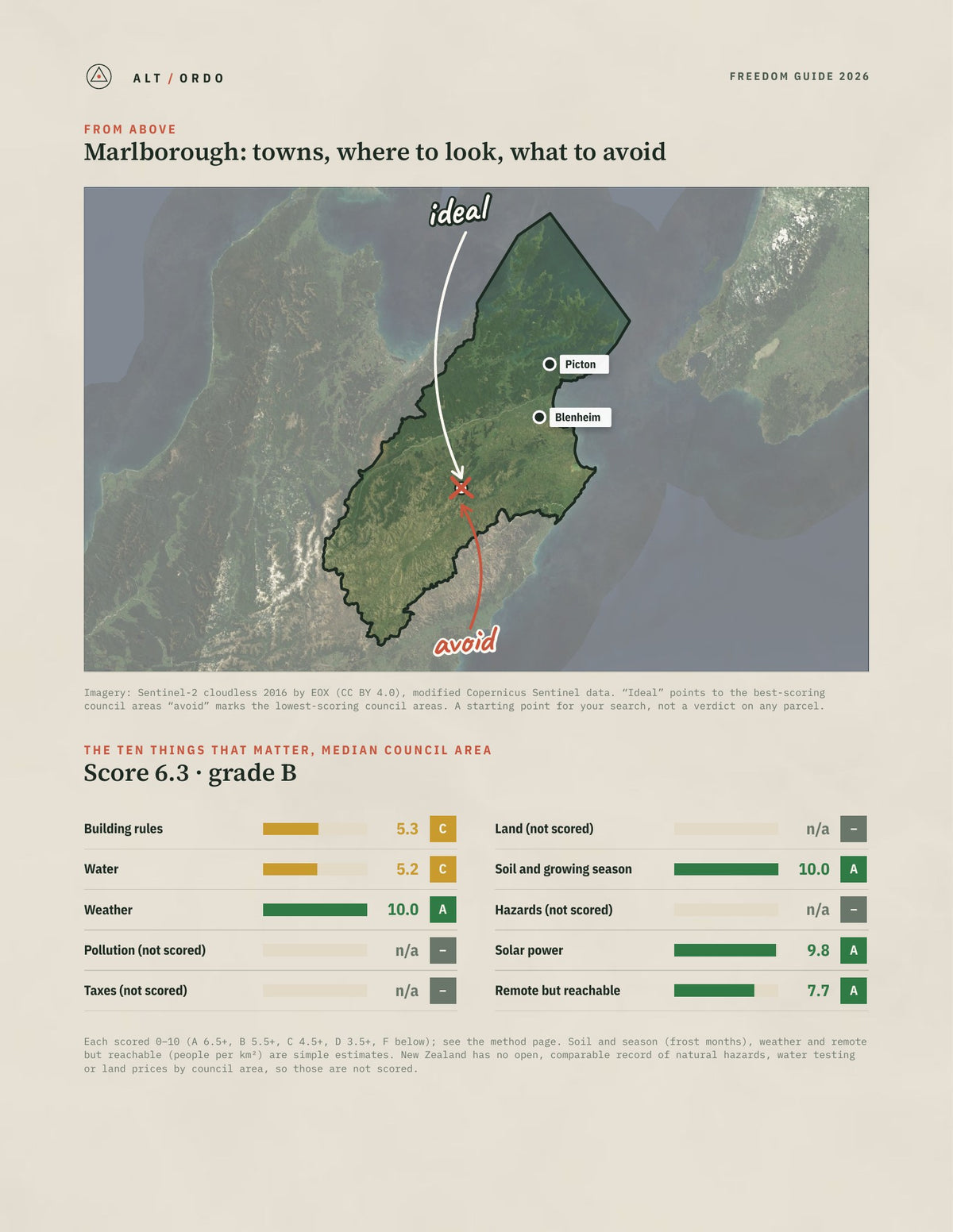 Marlborough Off-Grid Guide 2026 from above