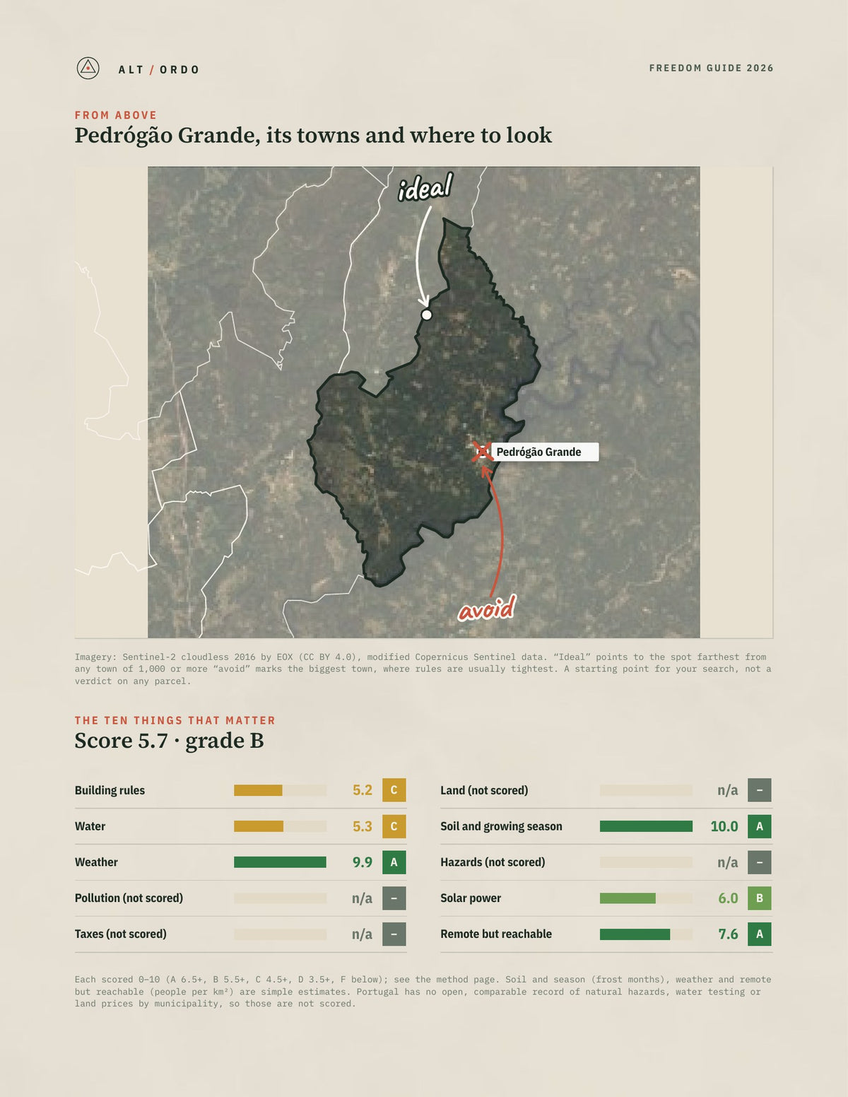 Pedrógão Grande, Portugal Off-Grid Guide 2026 from above