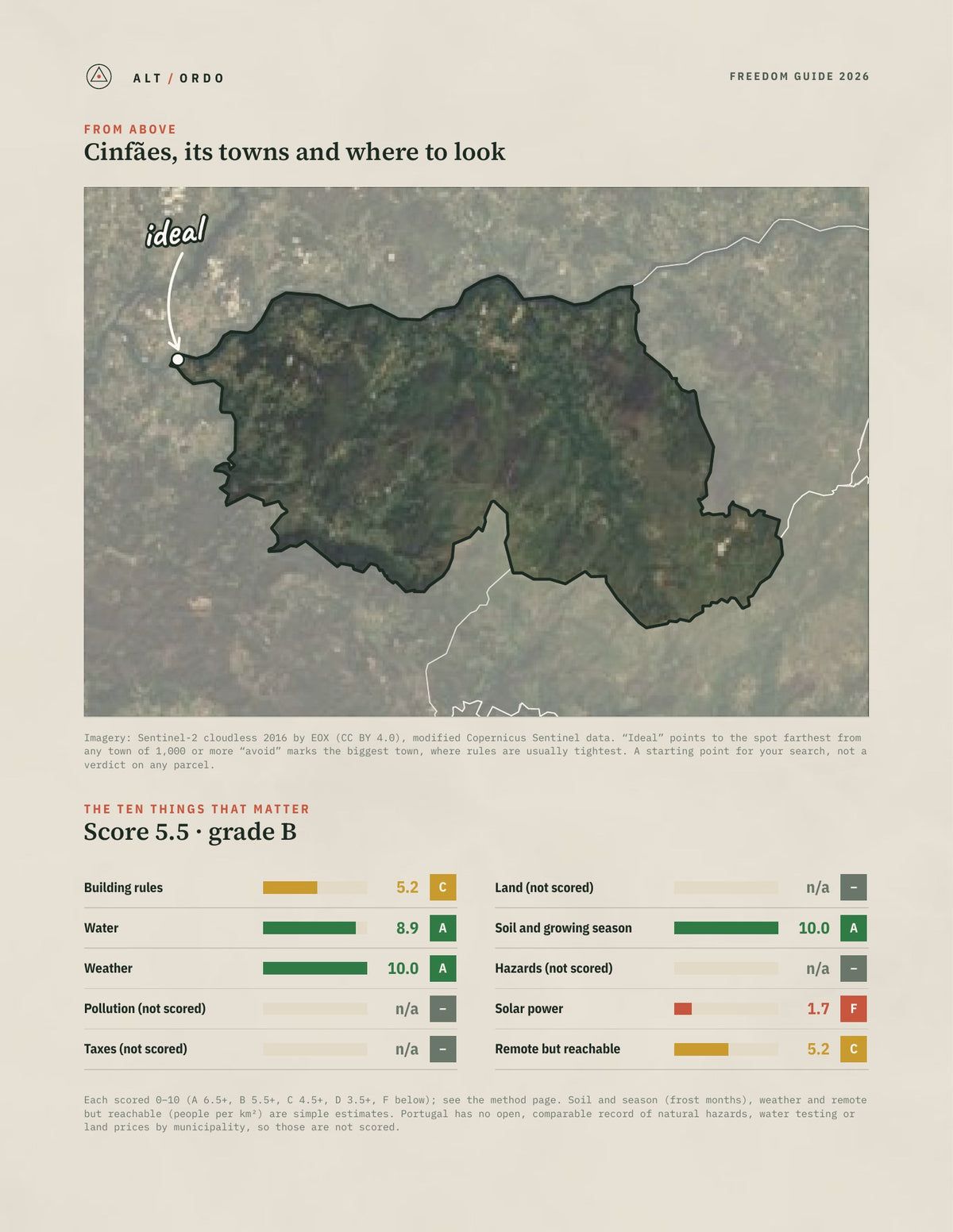 Cinfães, Portugal Off-Grid Guide 2026 from above