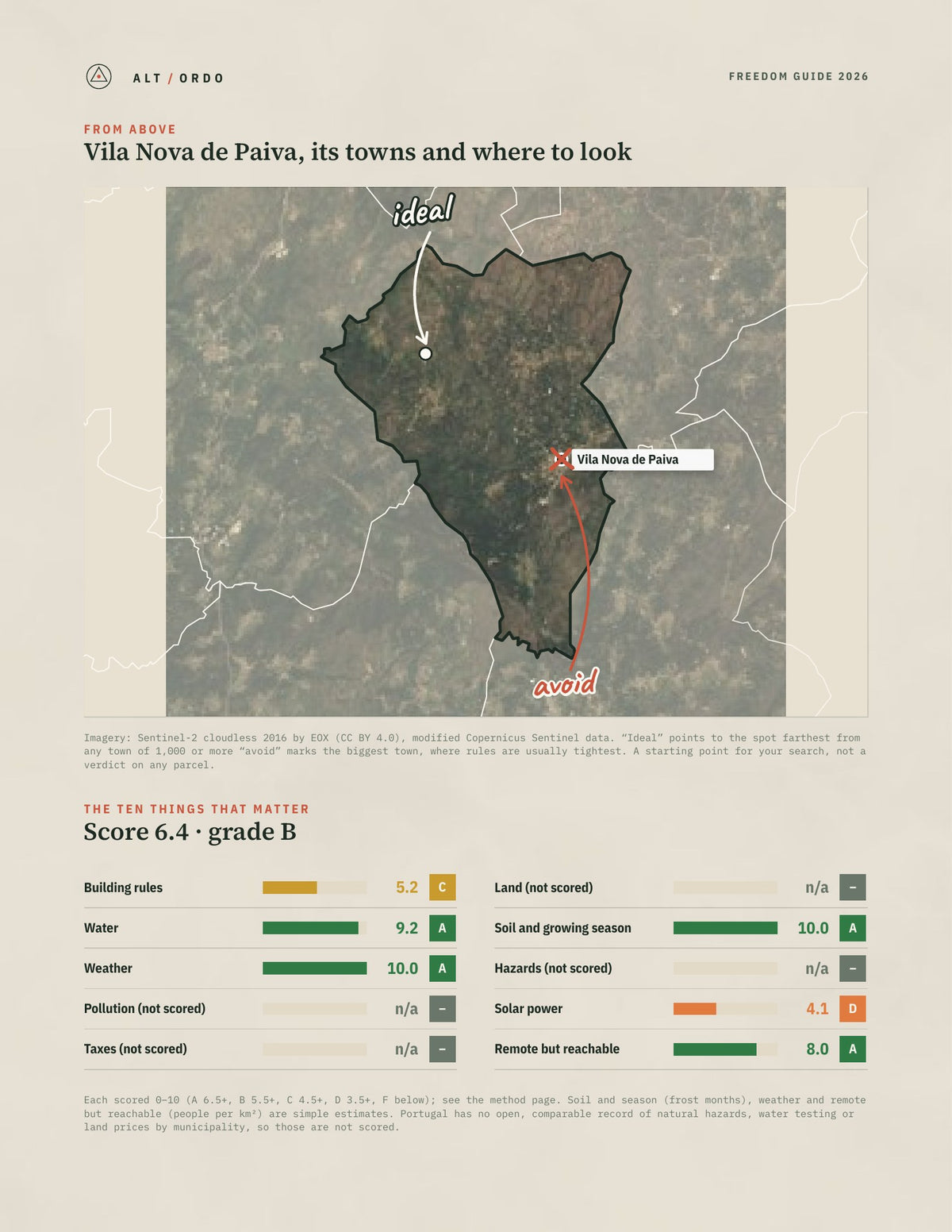 Vila Nova de Paiva, Portugal Off-Grid Guide 2026 from above