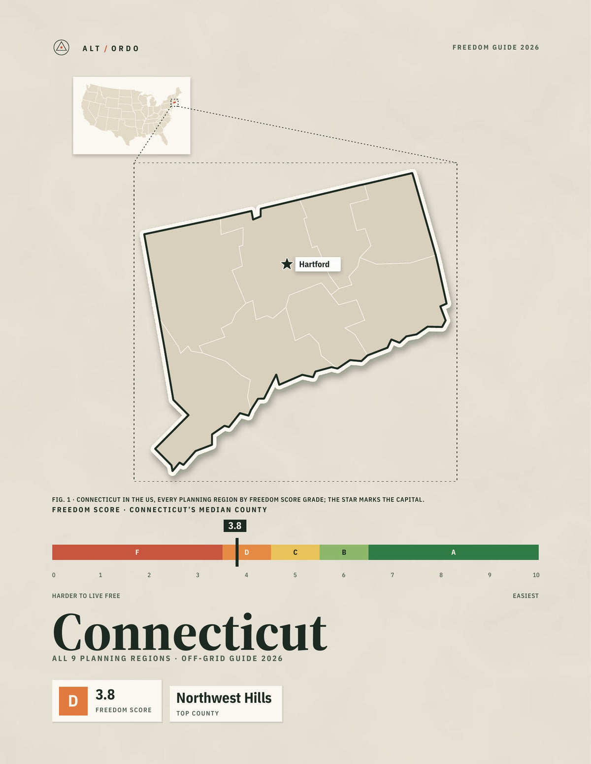 Connecticut Off-Grid Guide 2026: All 9 Counties