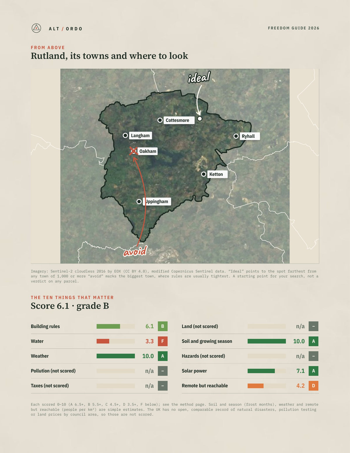 Rutland, England Off-Grid Guide 2026 from above