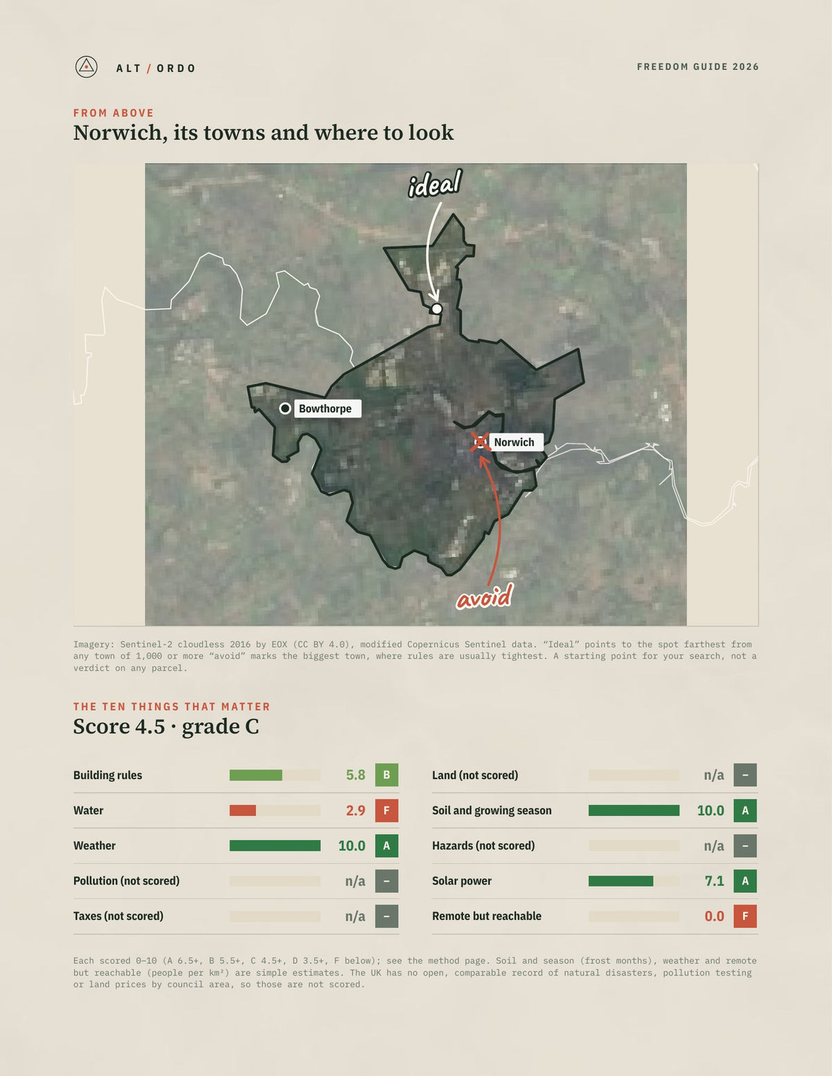 Norwich, England Off-Grid Guide 2026 from above