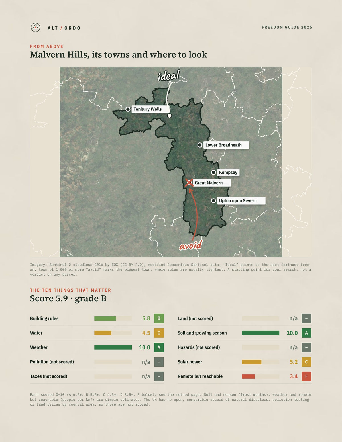 Malvern Hills, England Off-Grid Guide 2026 from above